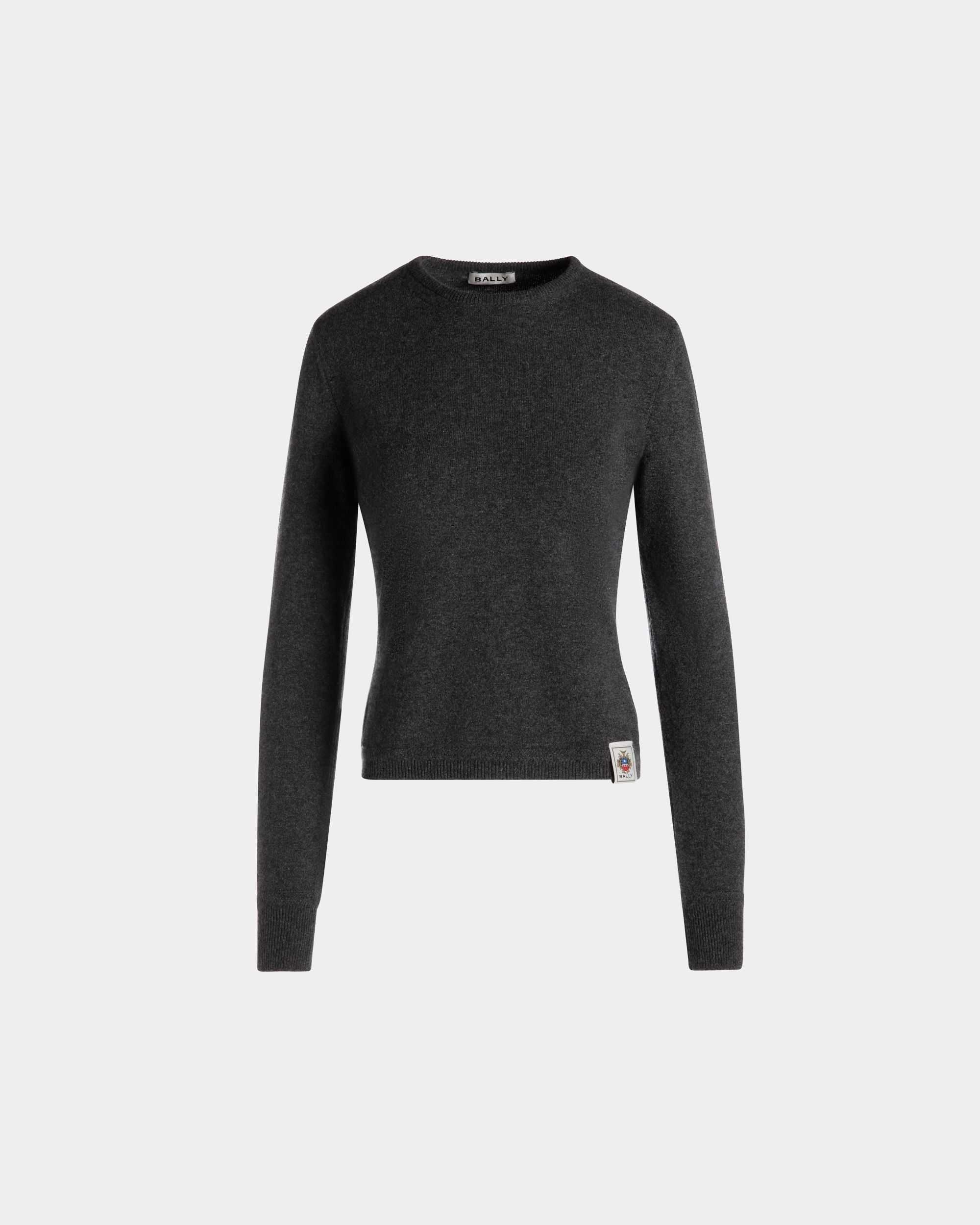 ロングスリーブ ニット トップ ダークグレー カシミア - 女性 - Bally - 01