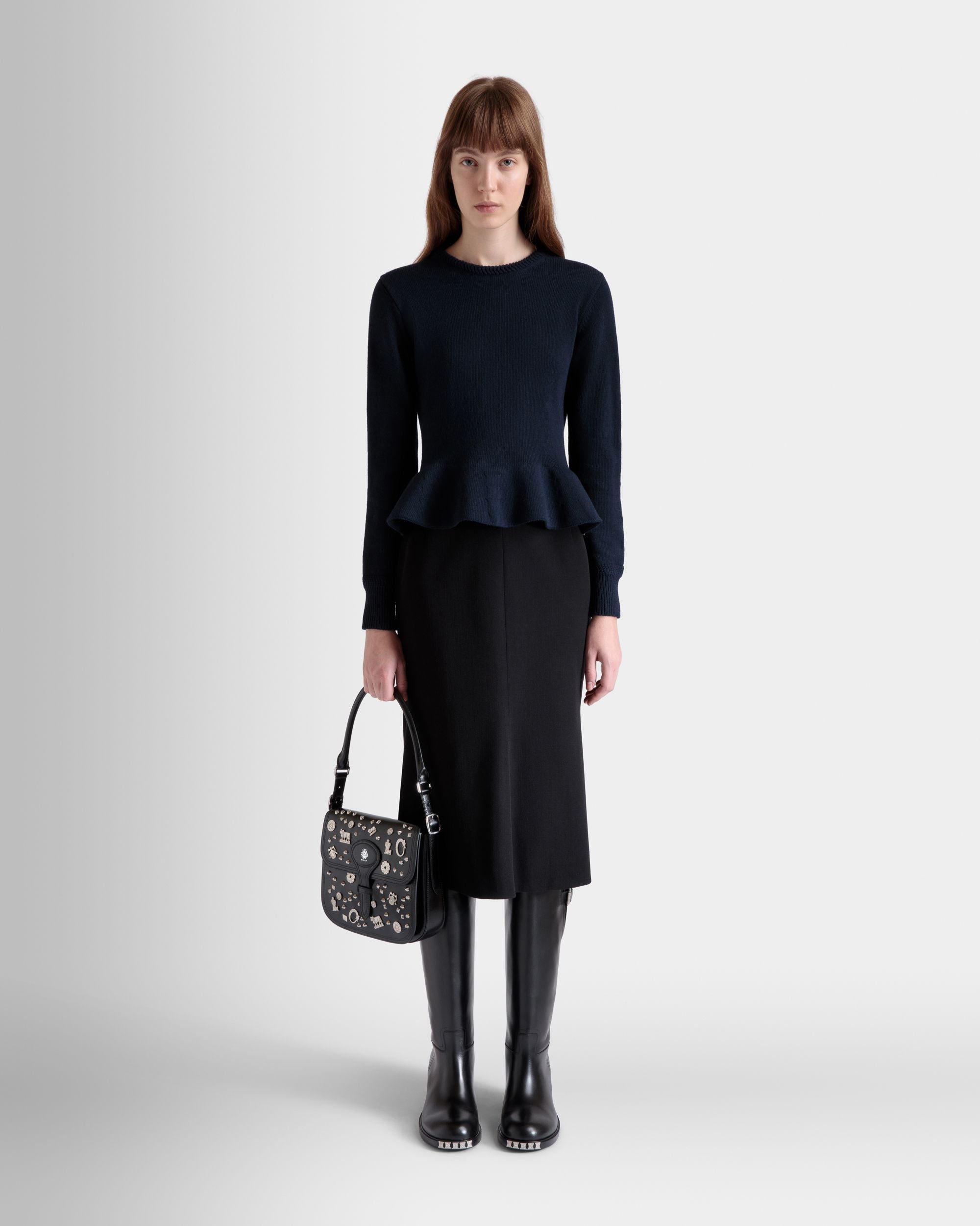 ニット トップ Navy Blue ウール - 女性 - Bally - 02