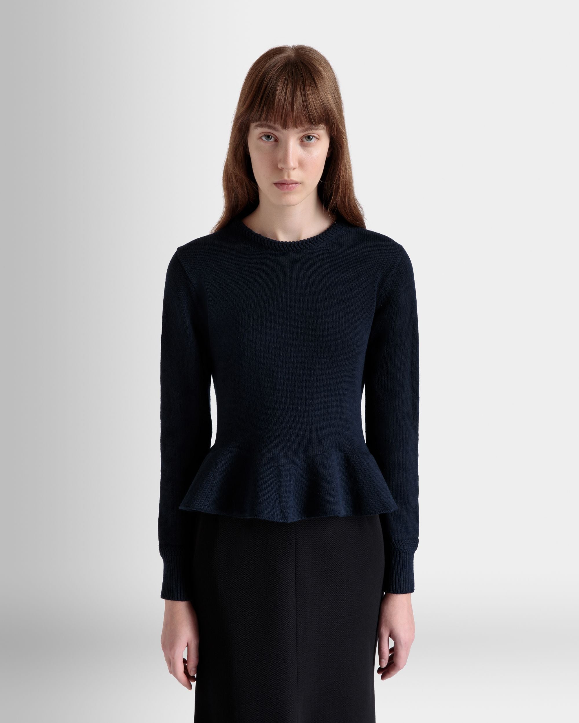 ニット トップ Navy Blue ウール - 女性 - Bally - 03