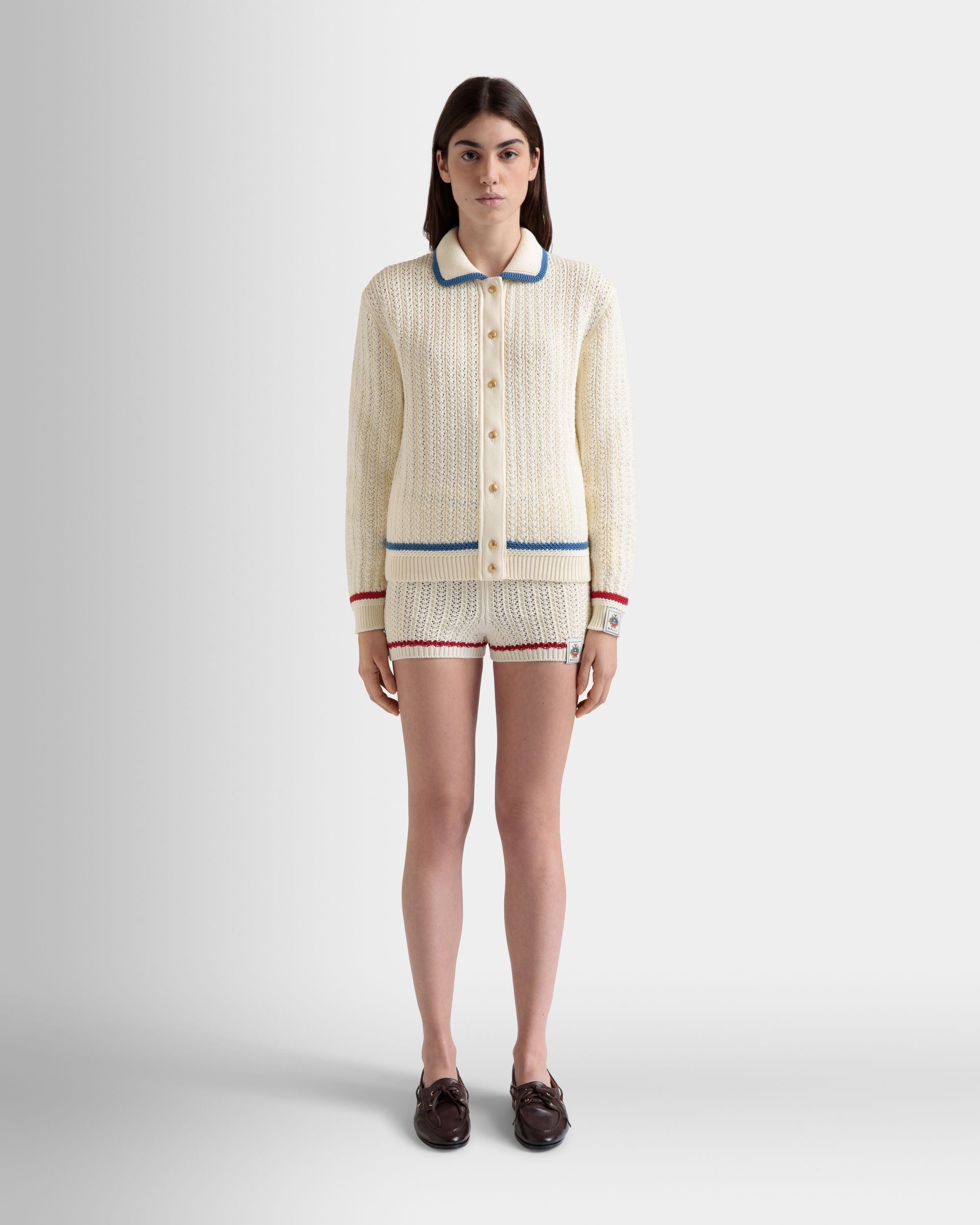 カーディガン アイボリー コットン - 女性 - Bally - 02