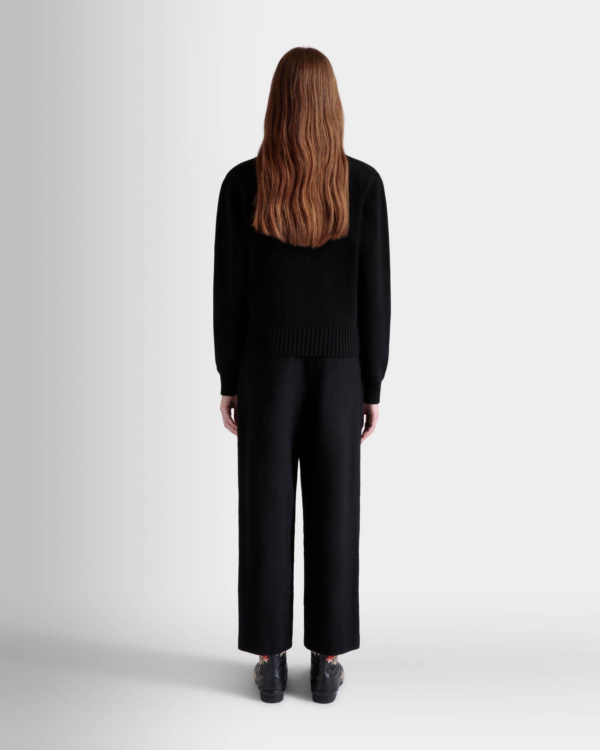 Winter Capsule タートルネック セーター ヘリテージフラワー ブラック ウール - 女性 - Bally - 05