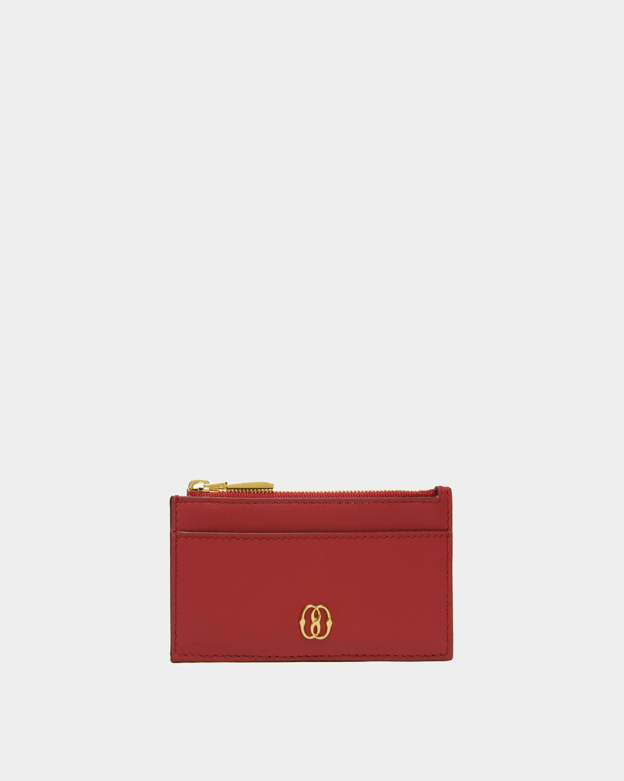 Emblem ビジネスカードホルダー ディープルビー レザー - 女性 - Bally - 01