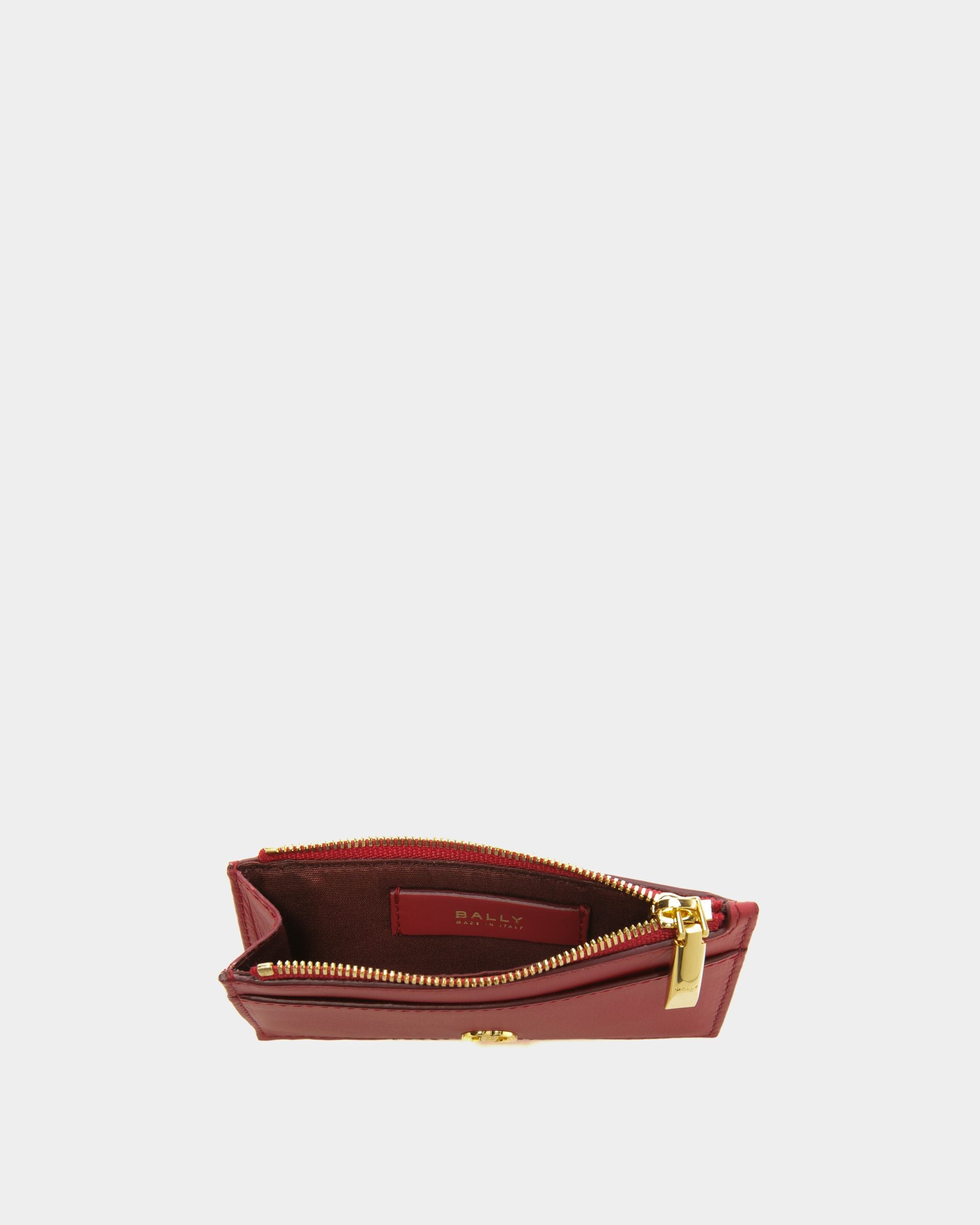 Emblem ビジネスカードホルダー ディープルビー レザー - 女性 - Bally - 03