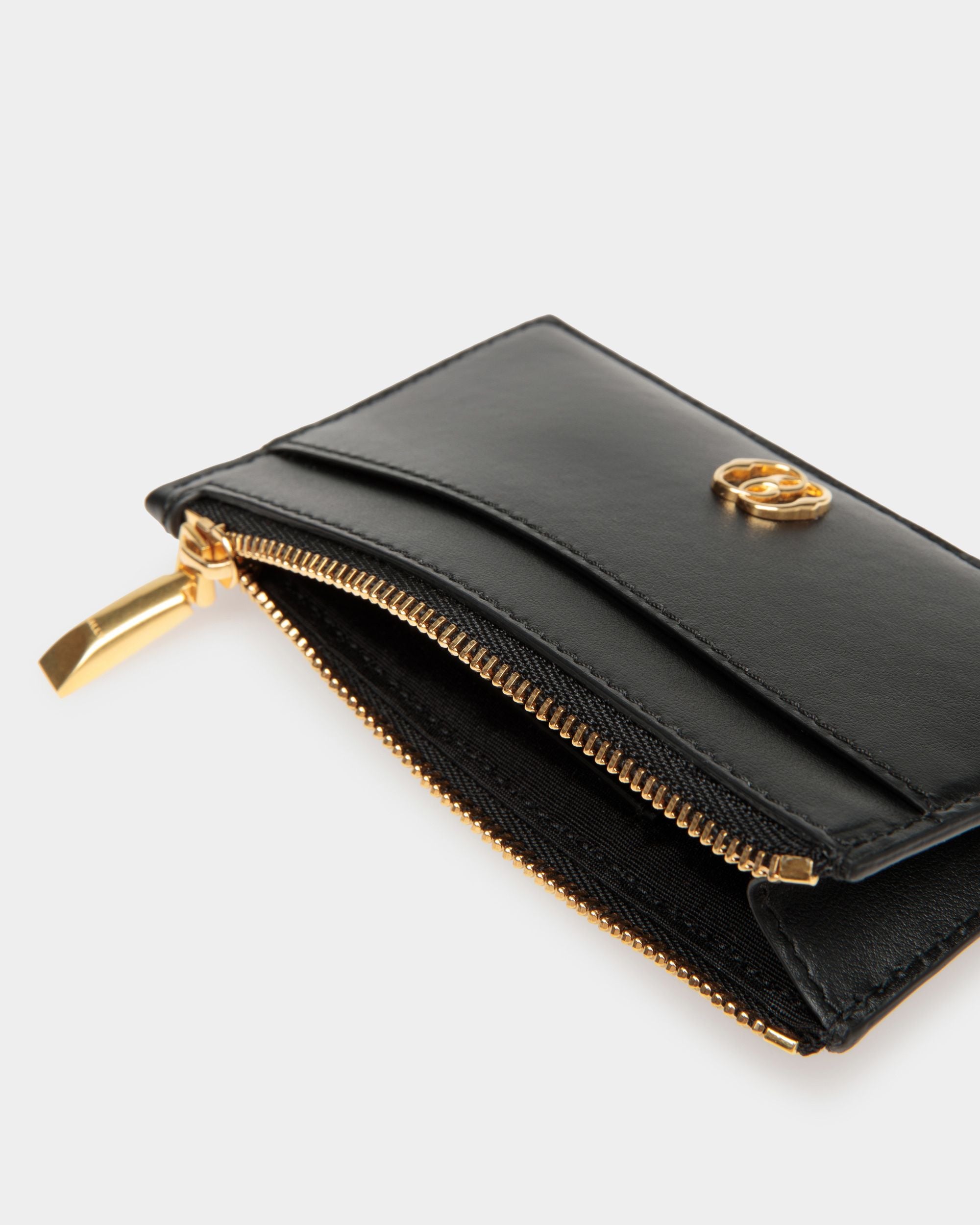 Emblem カードホルダー ブラック レザー - 女性 - Bally - 04