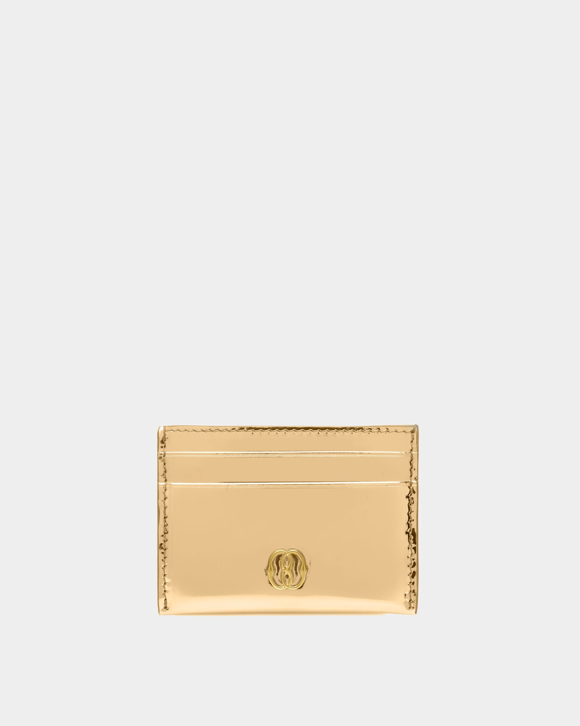 Emblem ビジネスカードホルダー ゴールド レザー - 女性 - Bally - 01