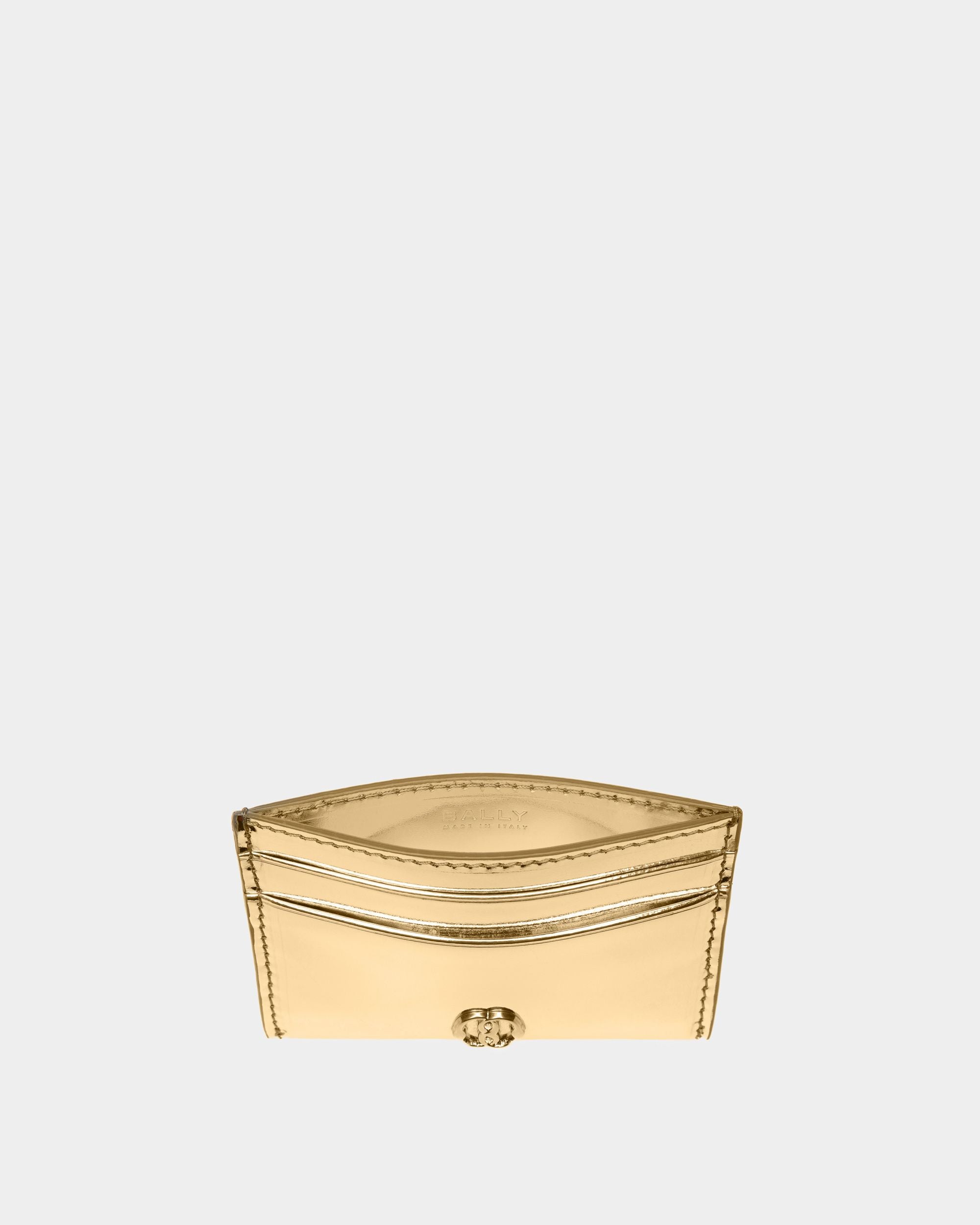 Emblem ビジネスカードホルダー ゴールド レザー - 女性 - Bally - 03