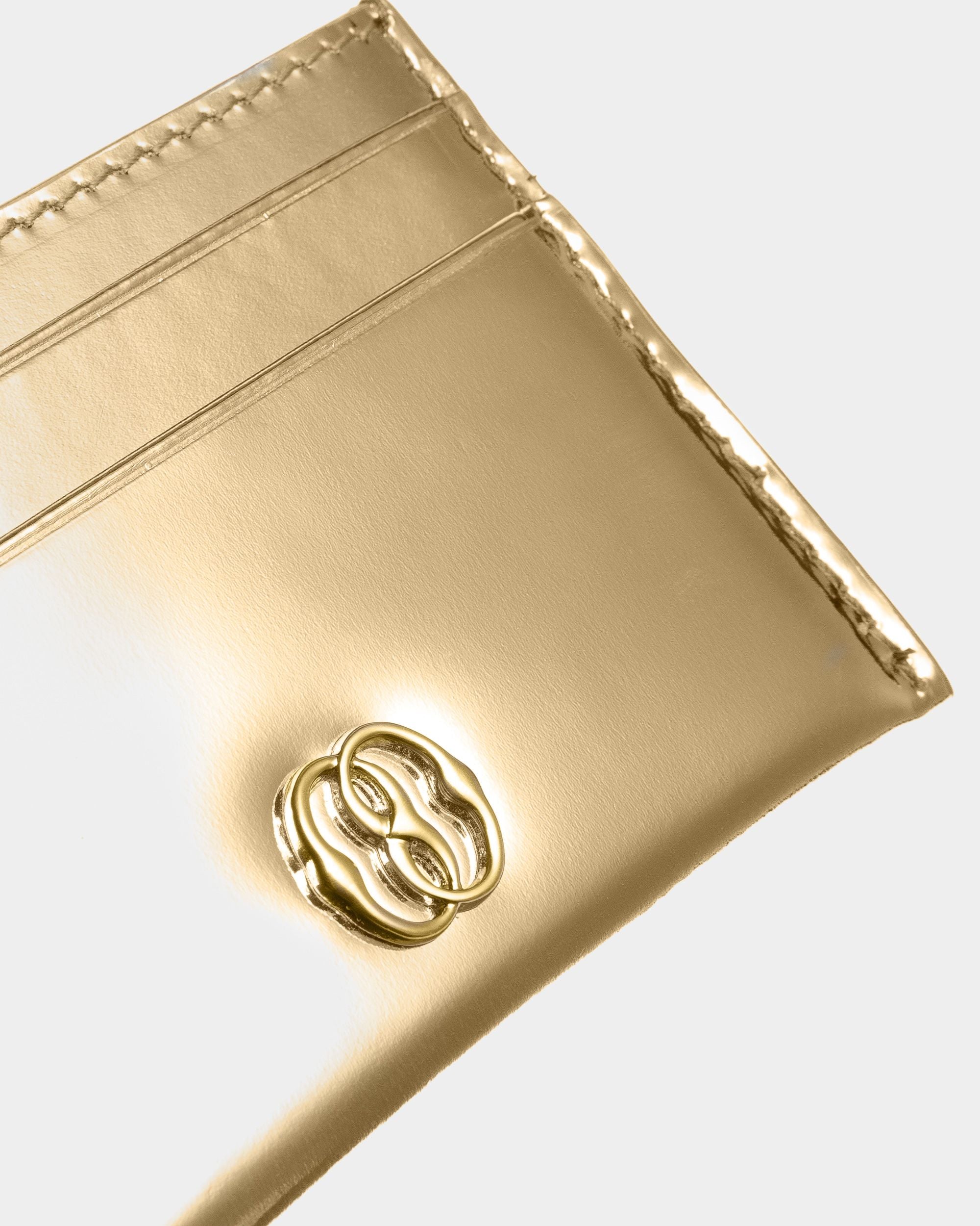 Emblem ビジネスカードホルダー ゴールド レザー - 女性 - Bally - 04