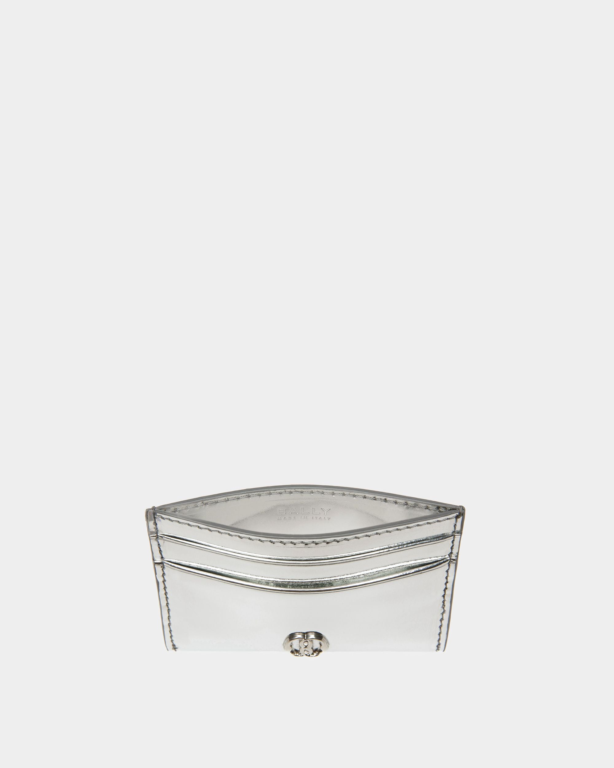 Emblem ビジネスカードホルダー シルバー レザー - 女性 - Bally - 03