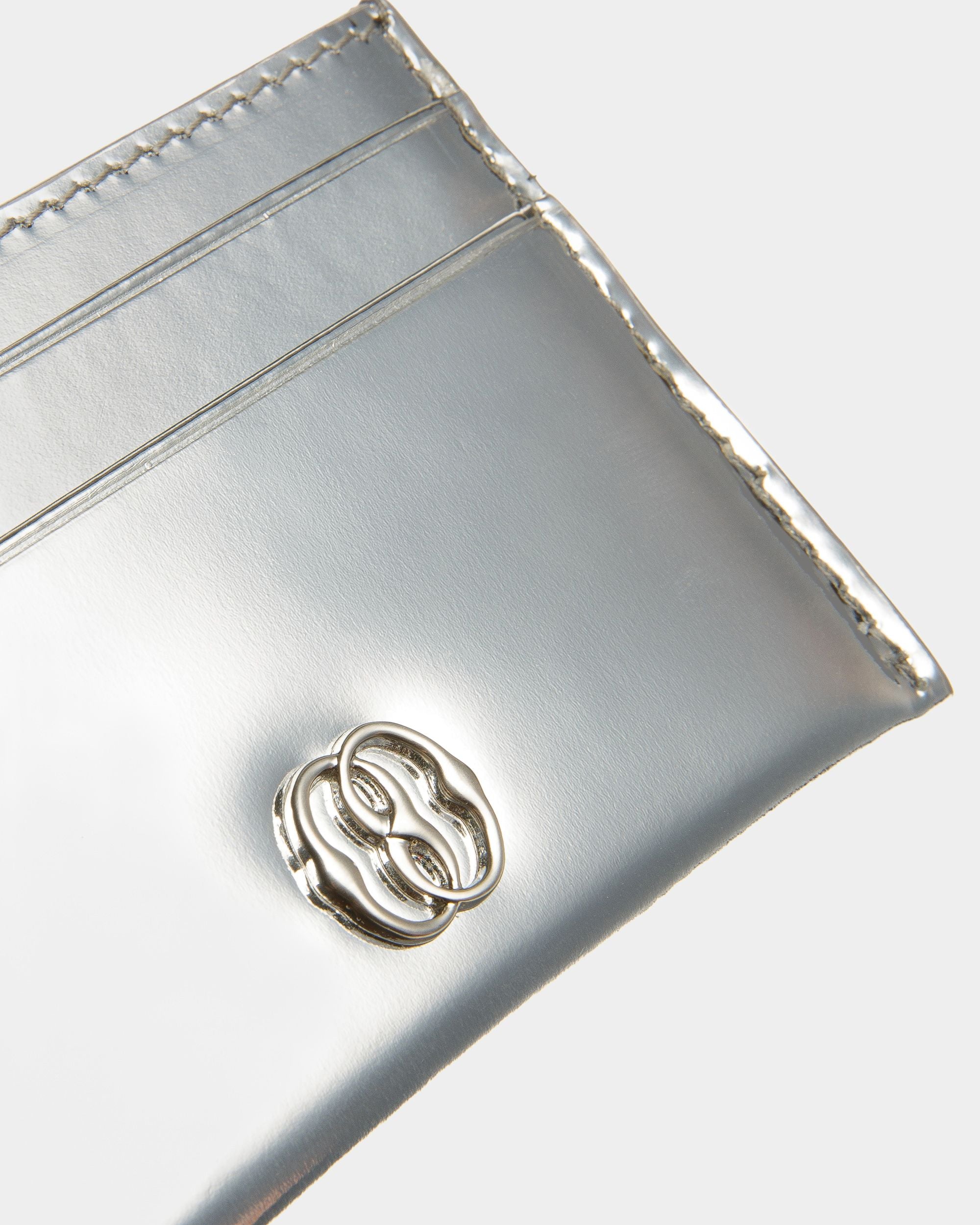 Emblem ビジネスカードホルダー シルバー レザー - 女性 - Bally - 04