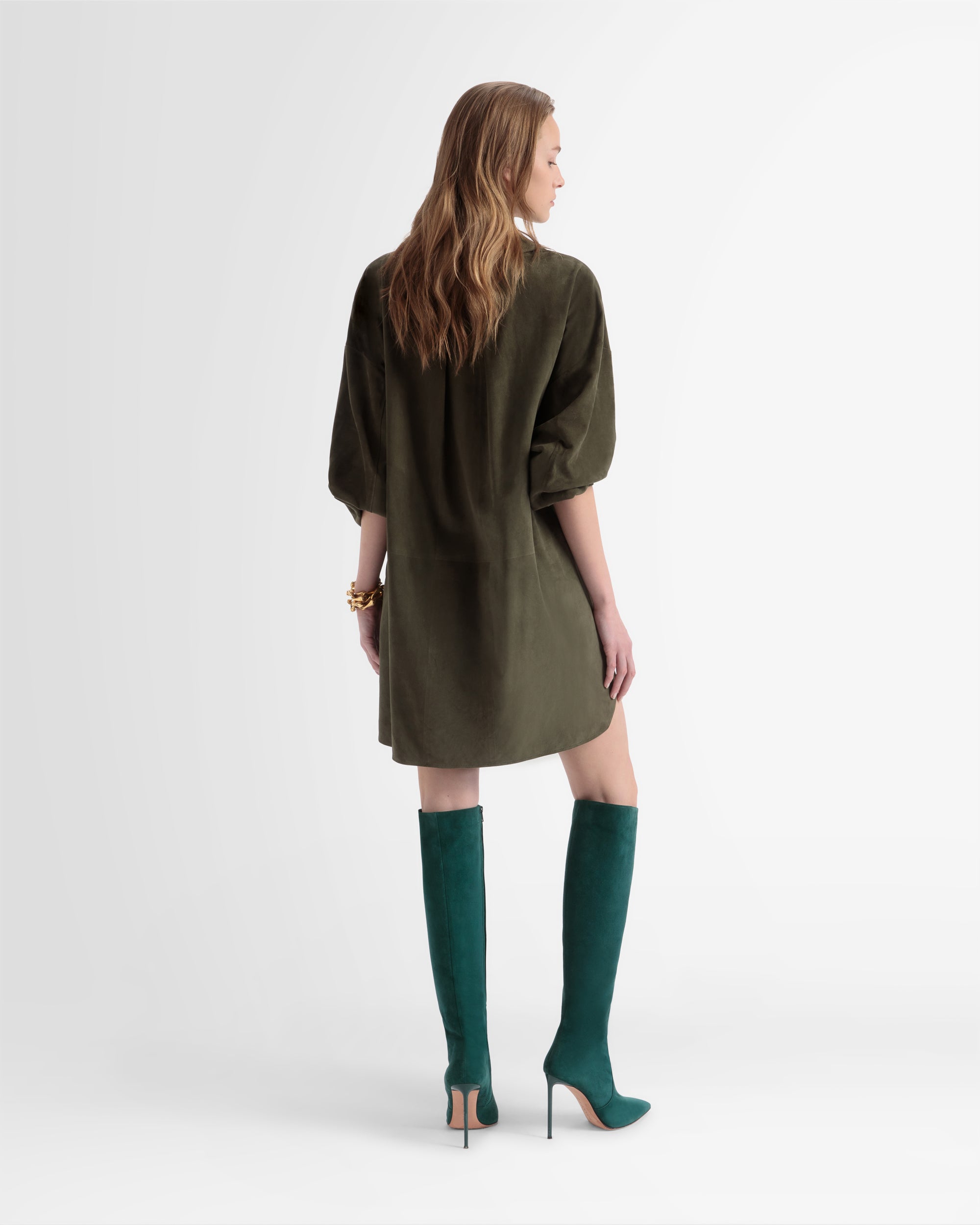 オーバーサイズ レザー シャツ グリーン - 女性 - Bally - 05