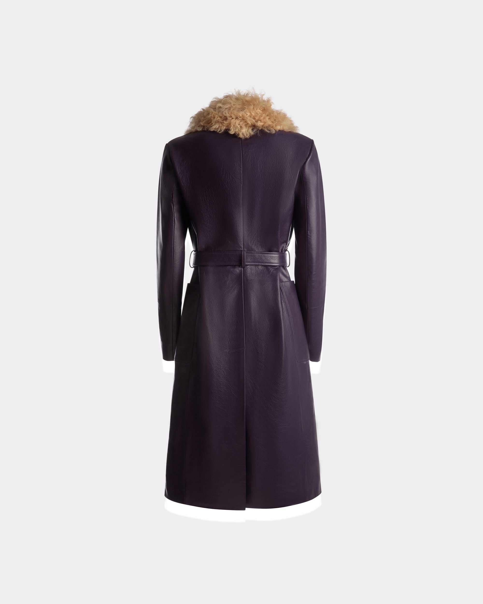 ファーカラー コート オーキッド レザー - 女性 - Bally - 07