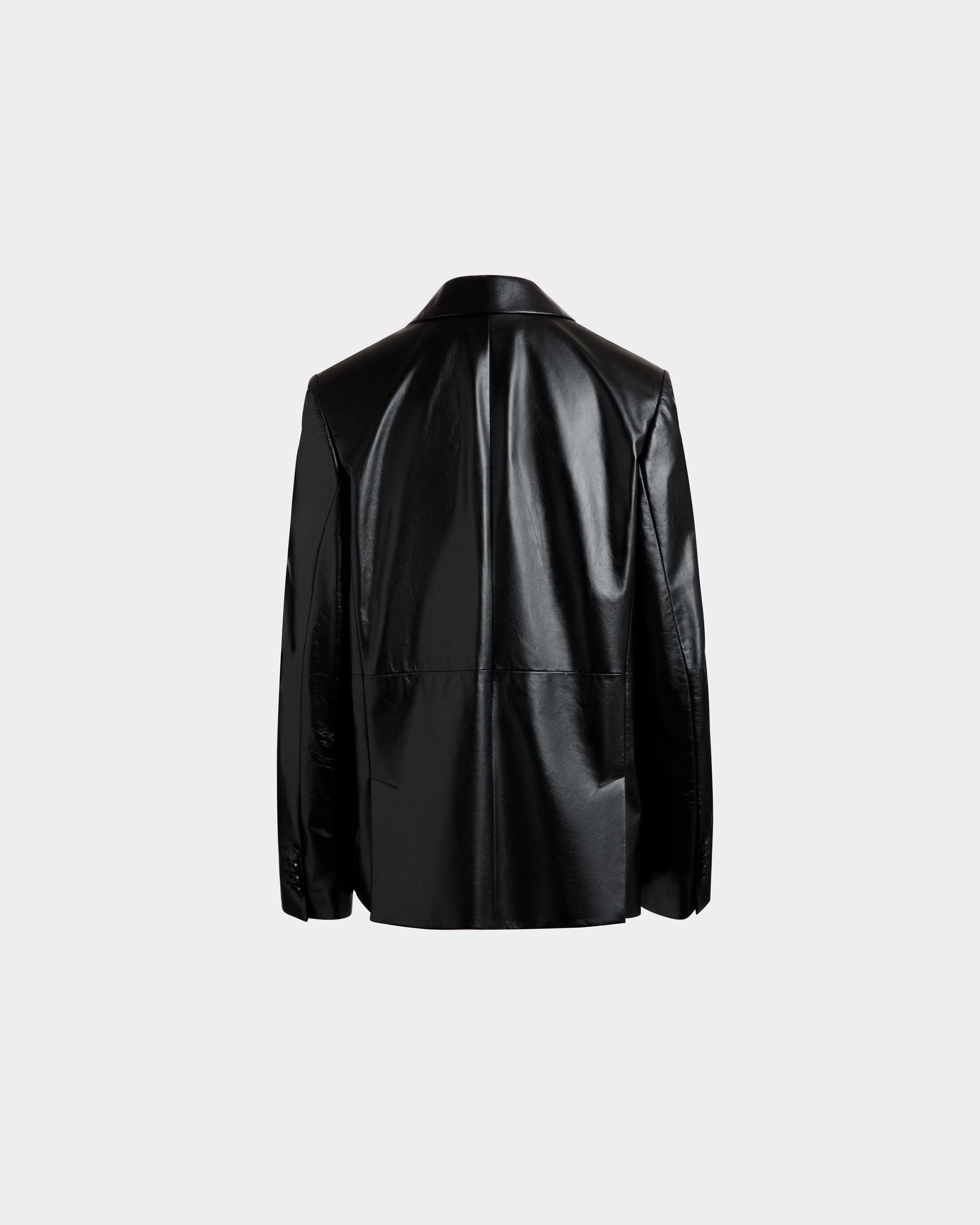 Leather Jacket In Black Leather - 女性 - Bally - 03