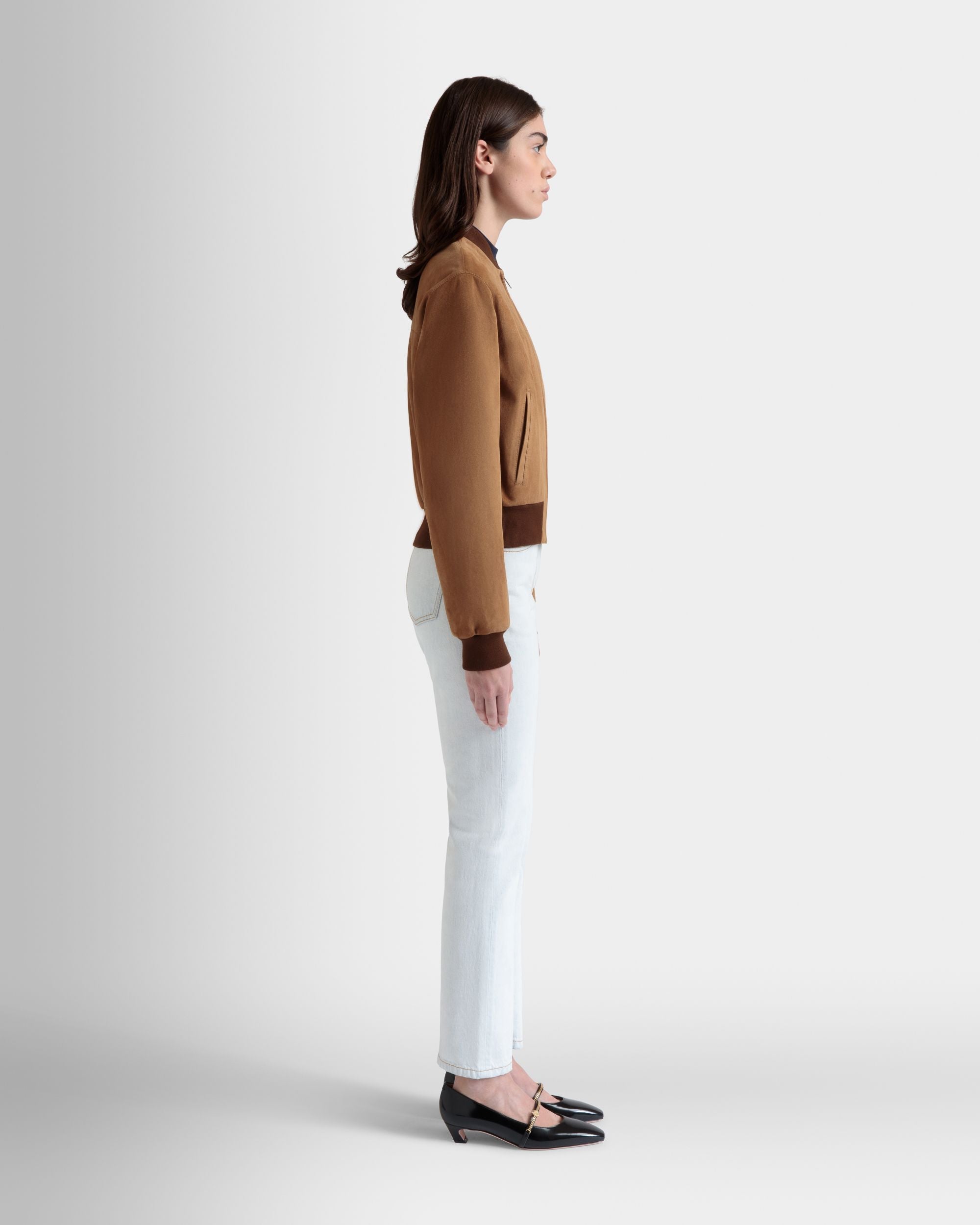 ボンバージャケット ブラウン スエード - 女性 - Bally - 05