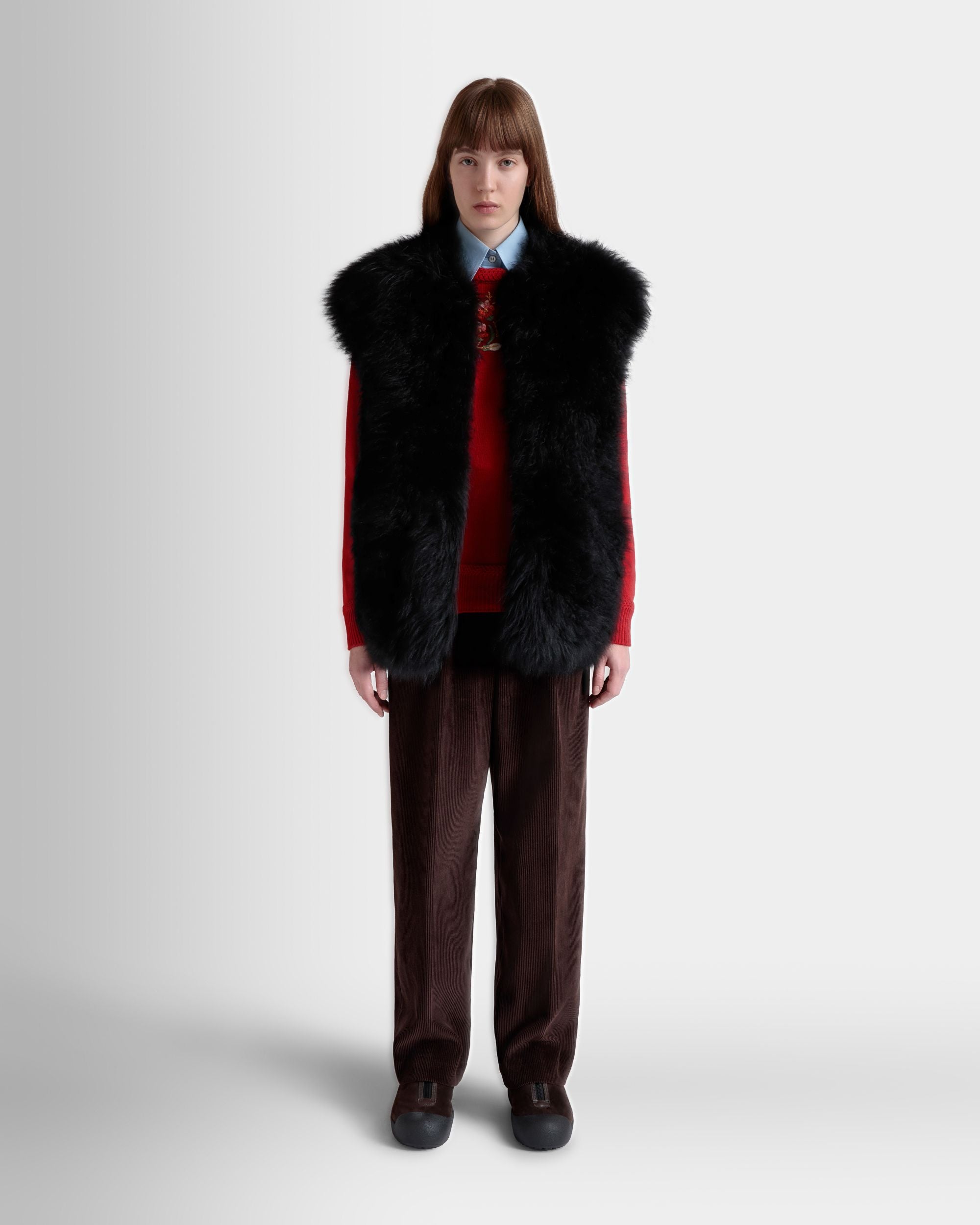 Winter Capsule ベスト ブラック シアリング - 女性 - Bally - 02