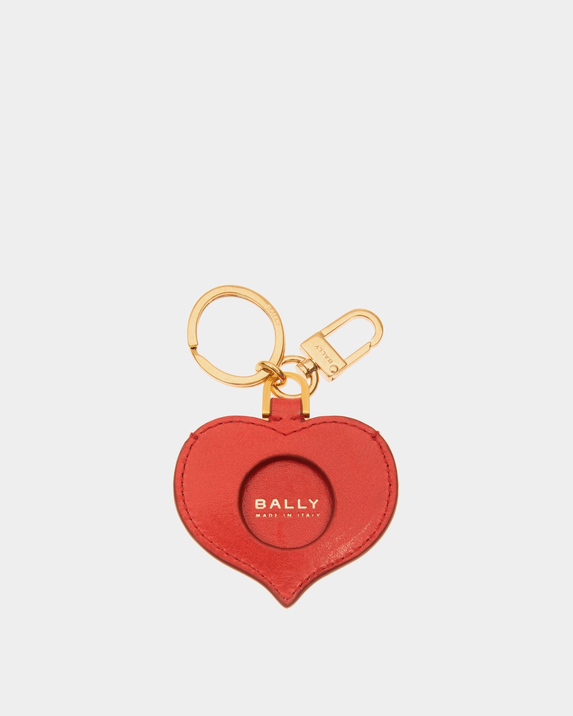 Swissness AirTagホルダー レッド レザー - 女性 - Bally - 02