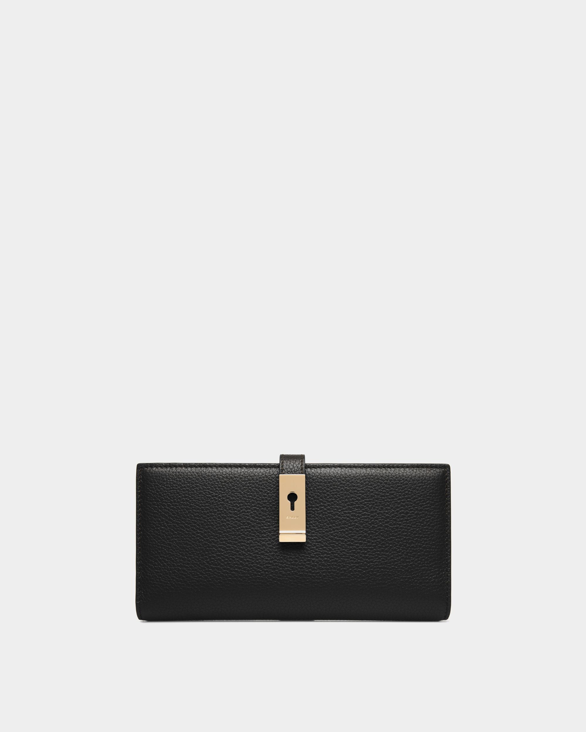 Lock Me ロングウォレット ブラック グレインレザー - 女性 - Bally - 01