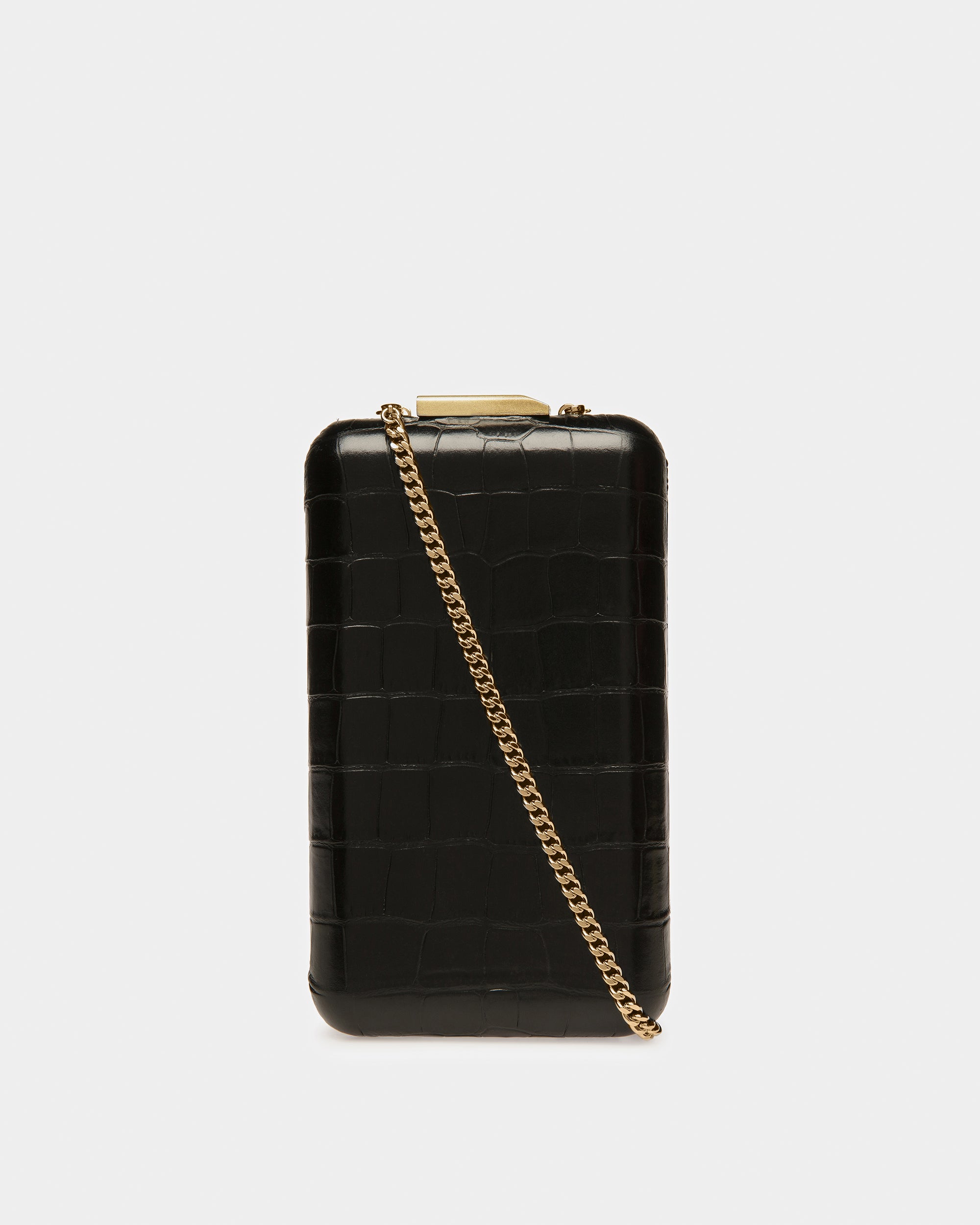 ストラクチャー マイクロバッグ クロコダイルエンボスレザー - 女性 - Bally - 03