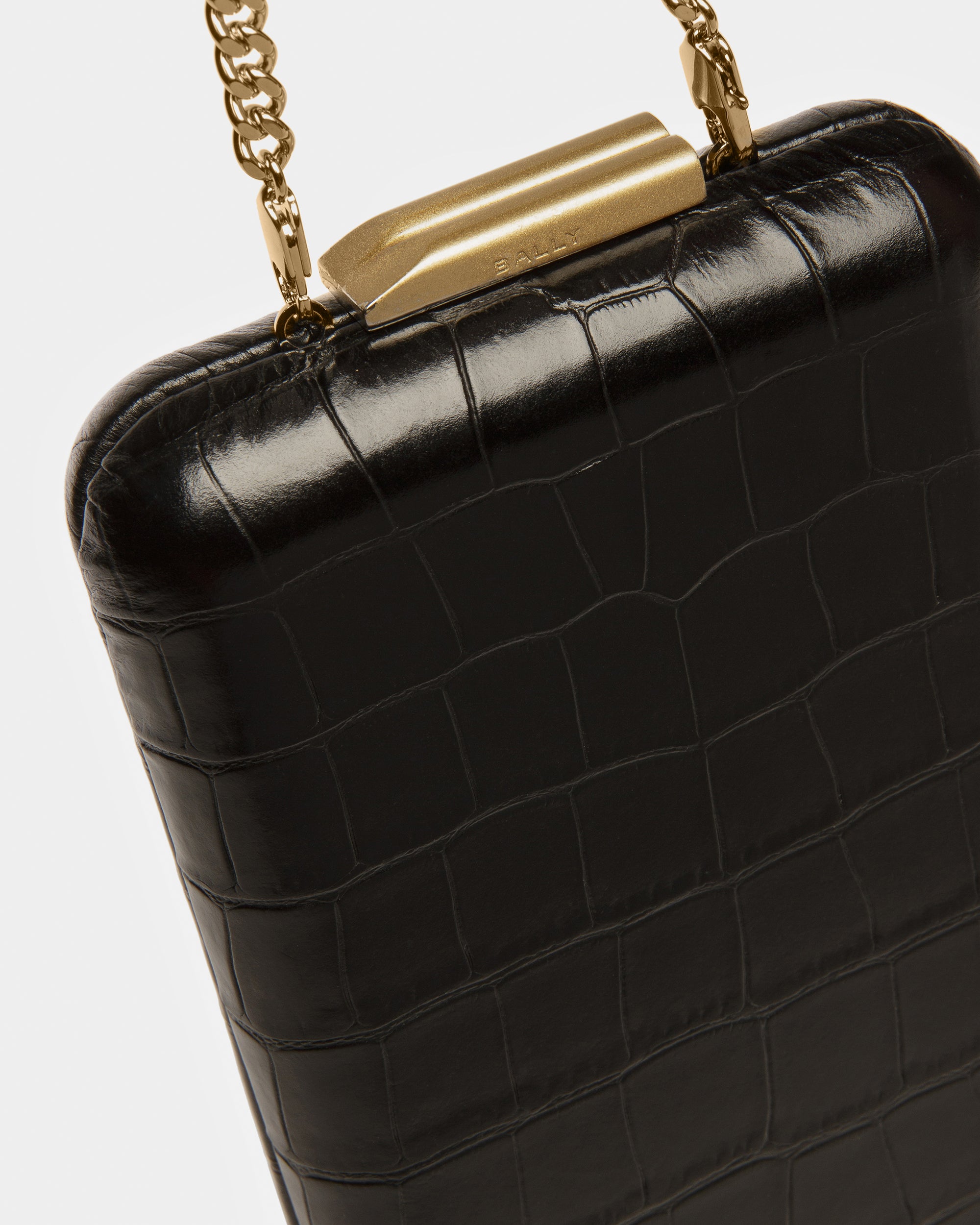 ストラクチャー マイクロバッグ クロコダイルエンボスレザー - 女性 - Bally - 06