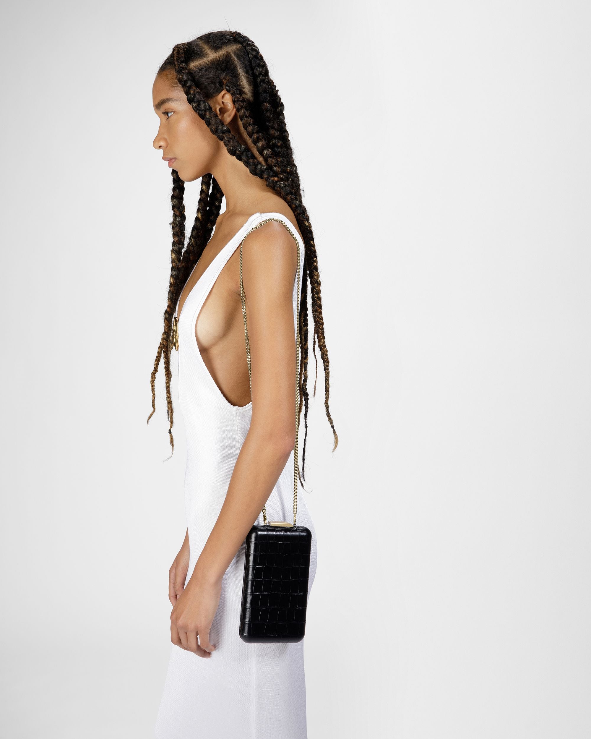 ストラクチャー マイクロバッグ クロコダイルエンボスレザー - 女性 - Bally - 10