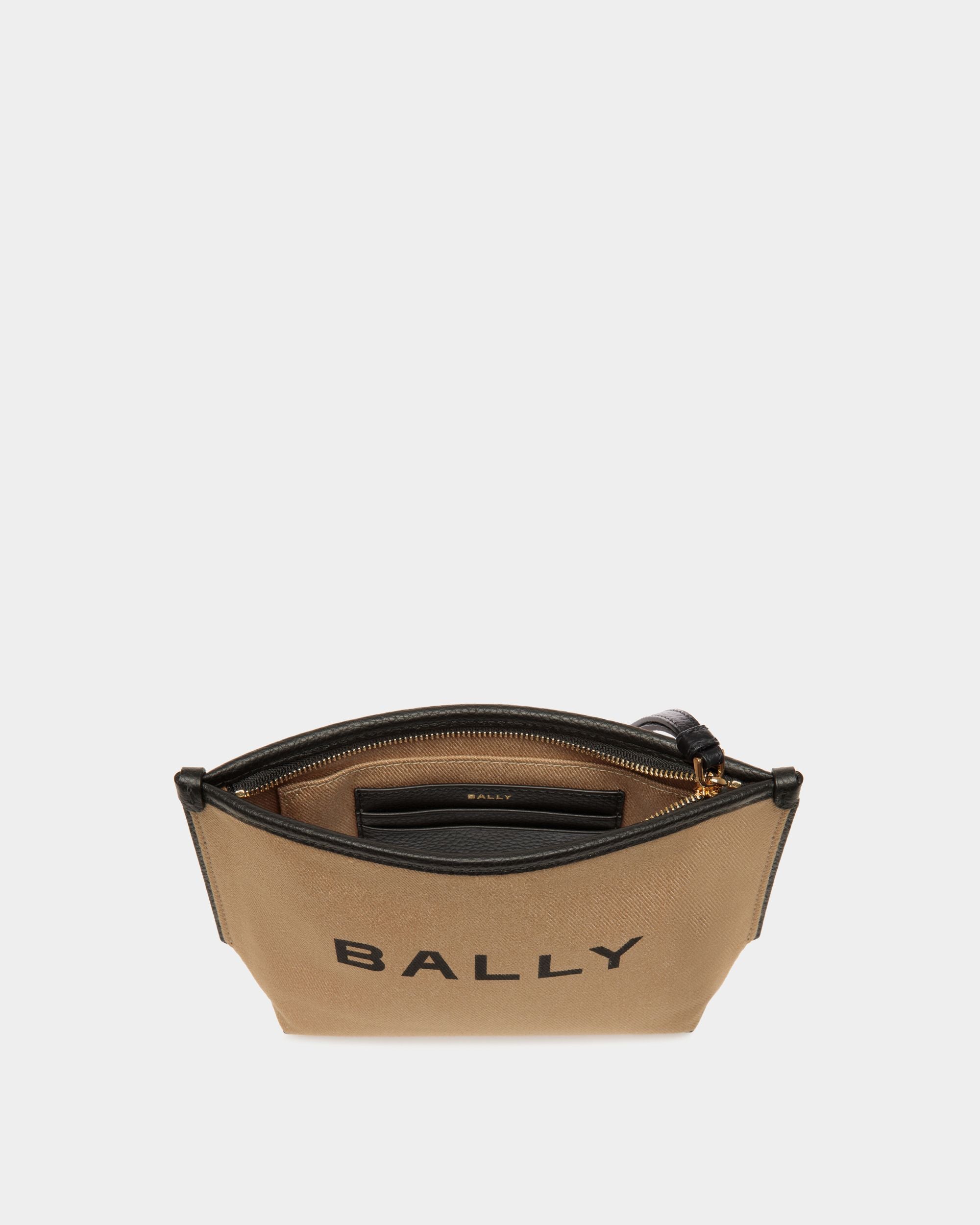 Bar ジップポーチ キャンバス＆レザー - 女性 - Bally - 03
