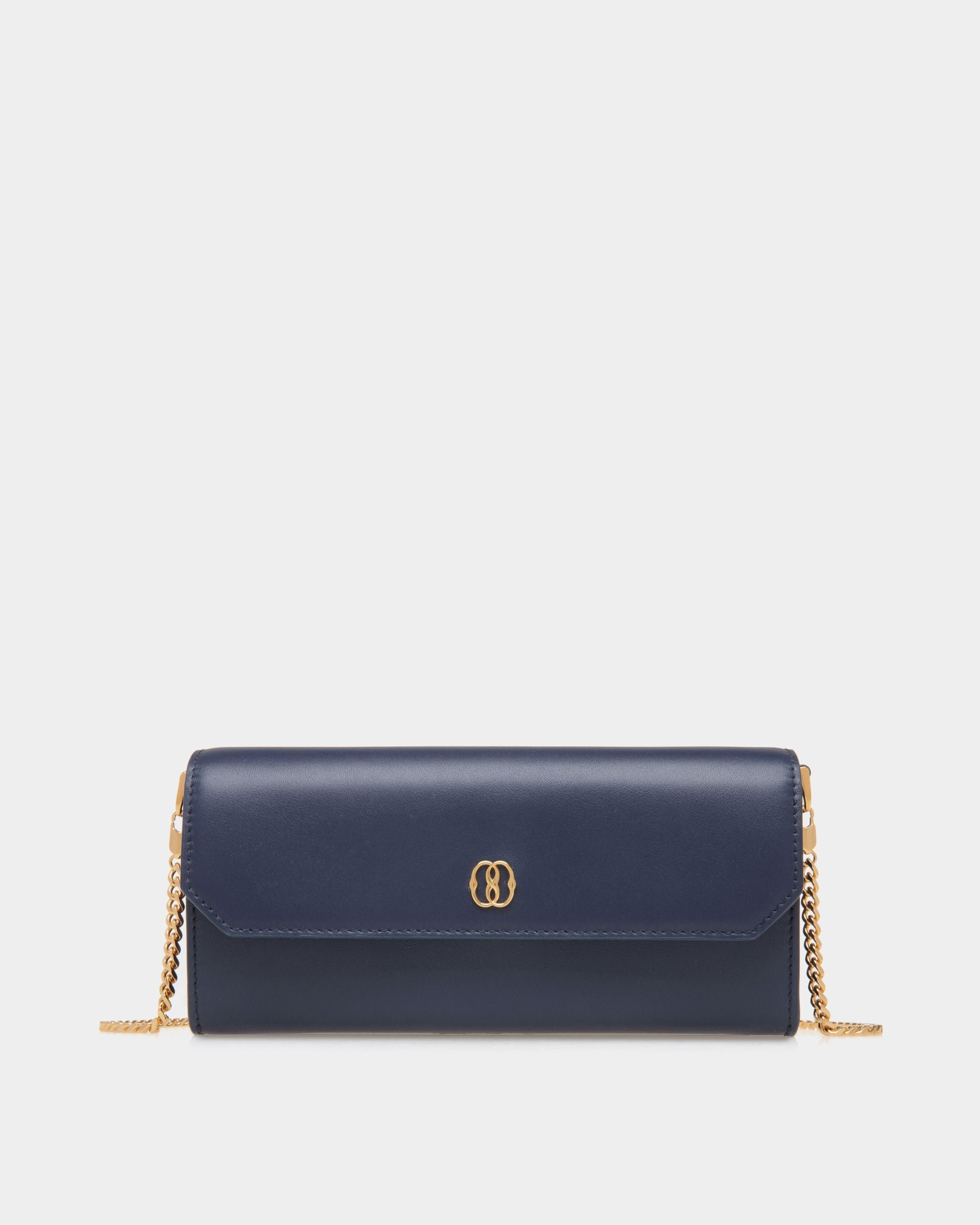 Emblem チェーン ウォレット ブルー レザー - 女性 - Bally - 01