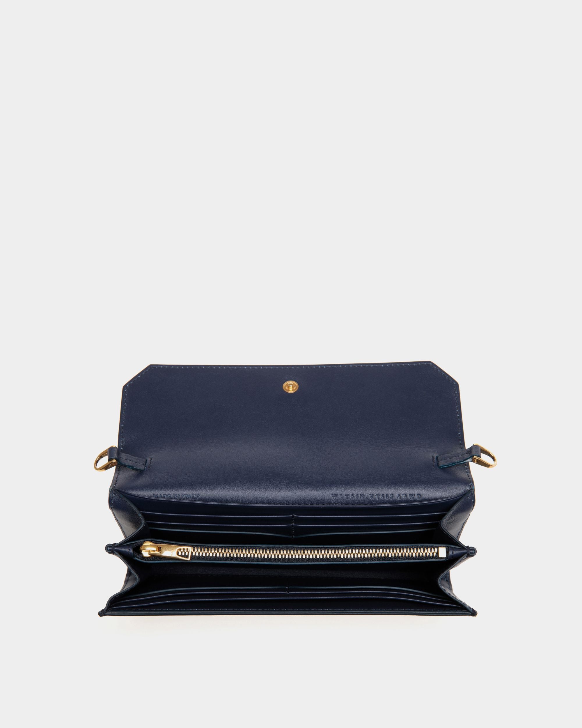 Emblem チェーン ウォレット ブルー レザー - 女性 - Bally - 03