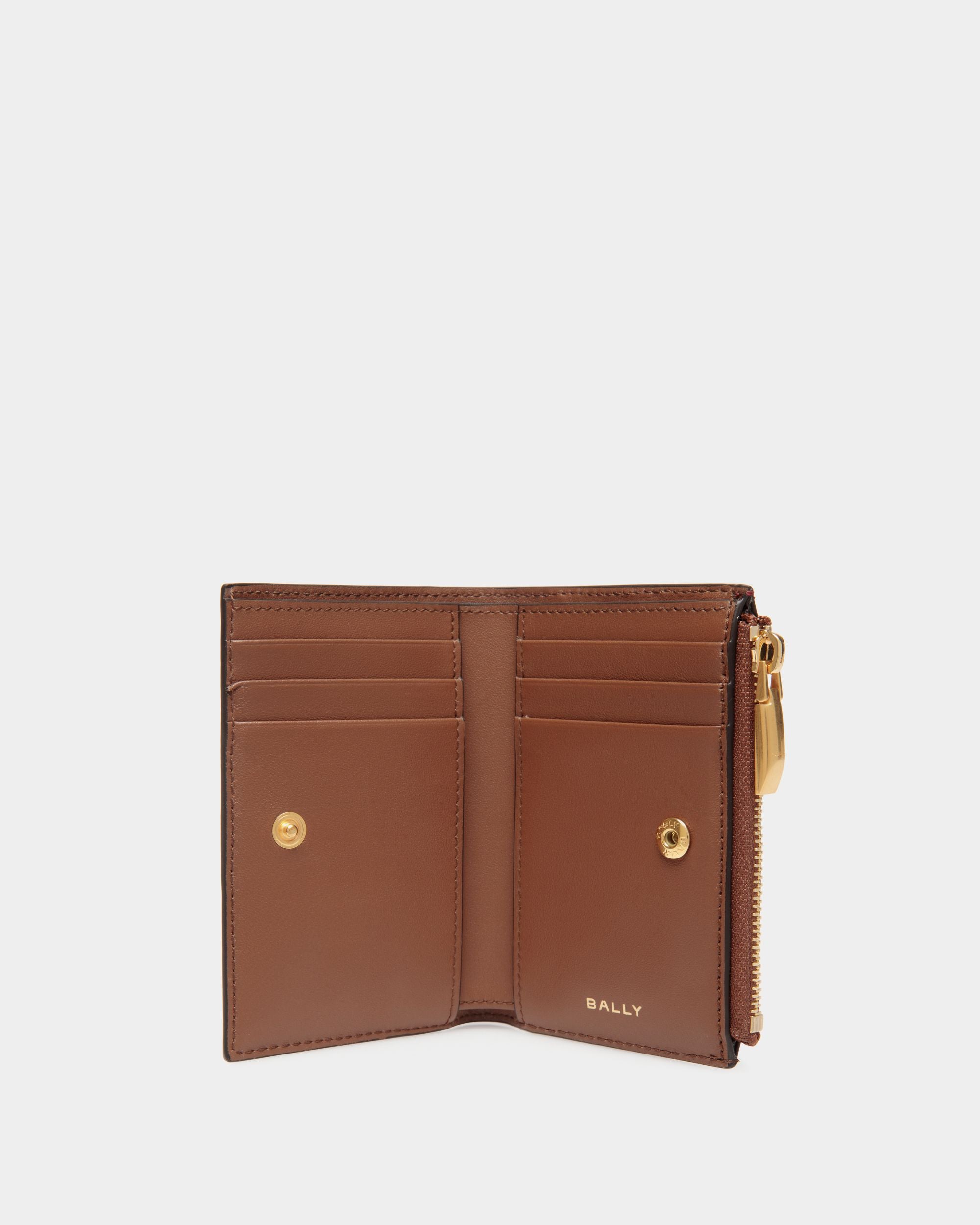 Code ウォレット ブラウン レザー - 女性 - Bally - 03