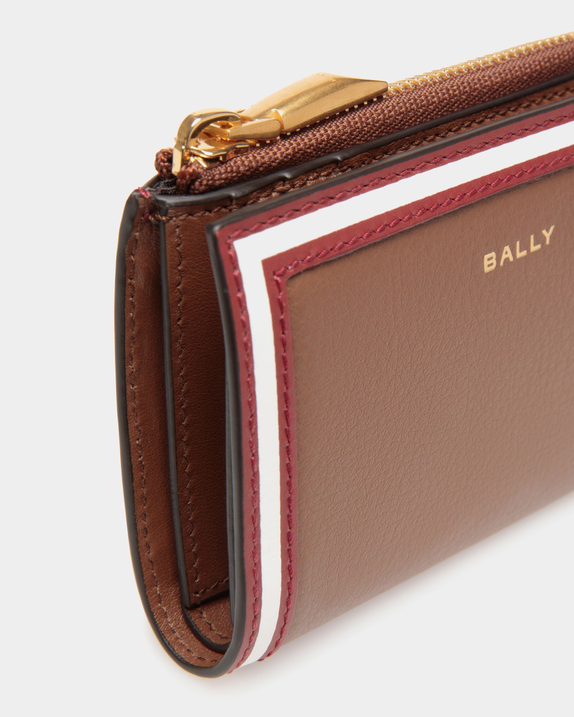Code ウォレット ブラウン レザー - 女性 - Bally - 04
