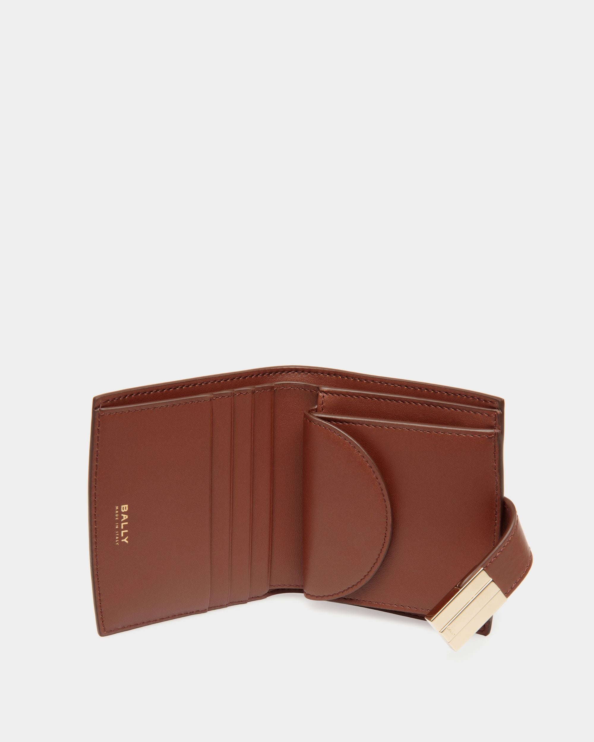 Ollam ウォレット ブラウン レザー - 女性 - Bally - 03