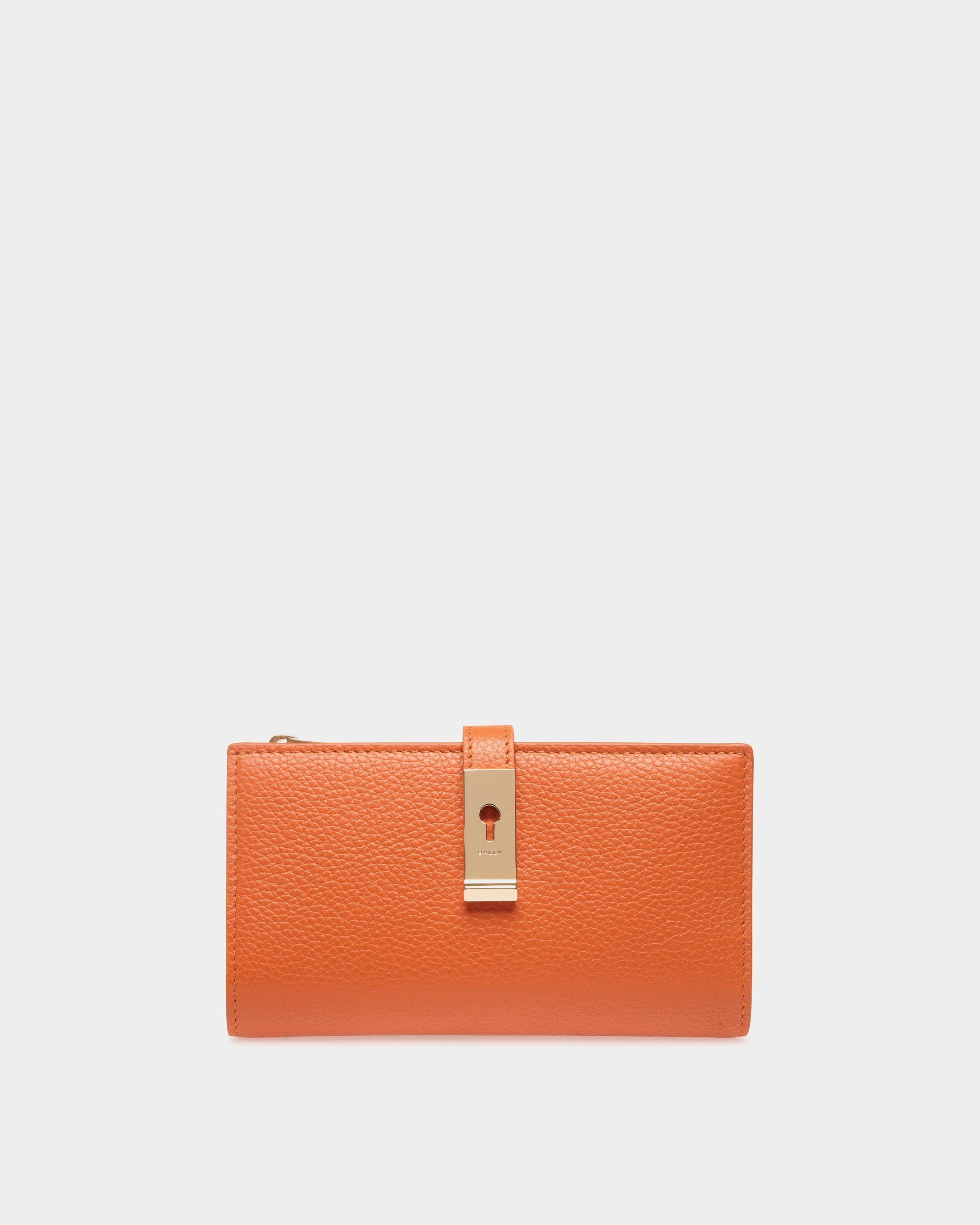 Lock Me ロングウォレット オレンジ グレインレザー - 女性 - Bally - 01