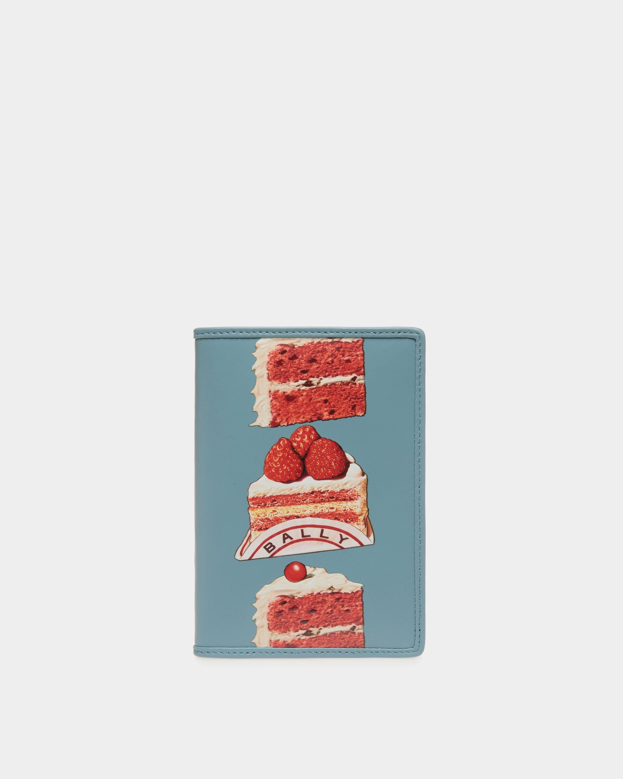 パスポートカバー Bally Cakeプリント ミディアムブルー レザー - 女性 - Bally - 01