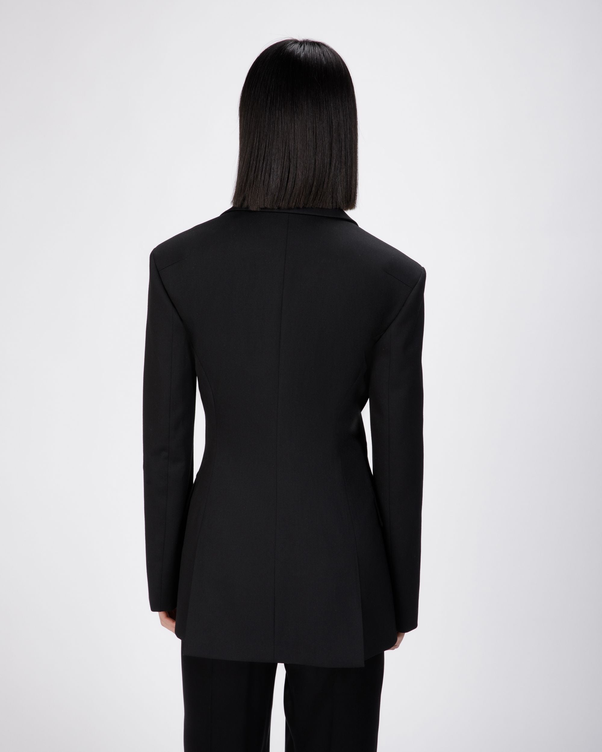 レザー ラペル ブレザー ブラック ウールミックス ジャケット - 女性 - Bally - 06