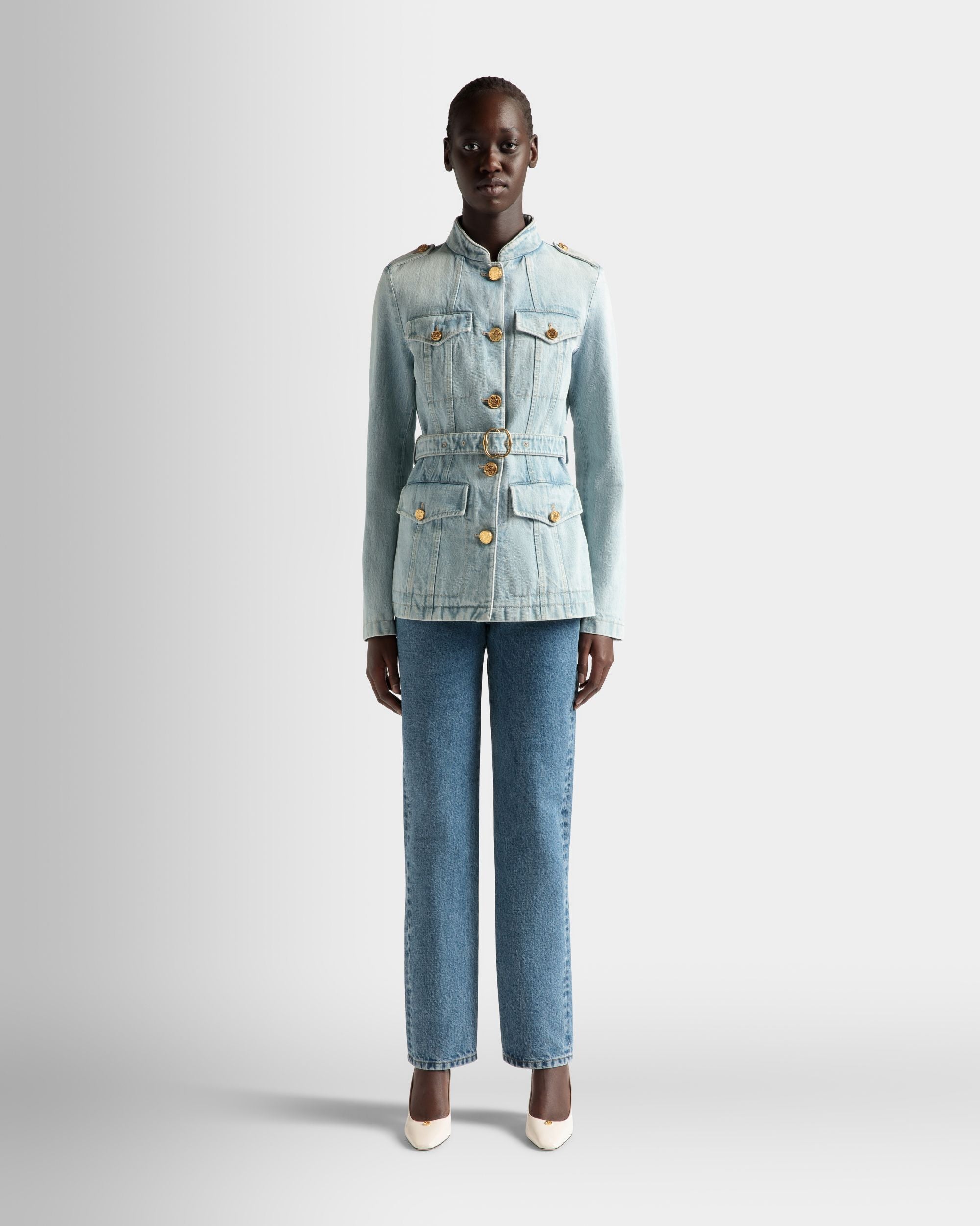 デニムジャケット Light Blue コットン - 女性 - Bally - 02