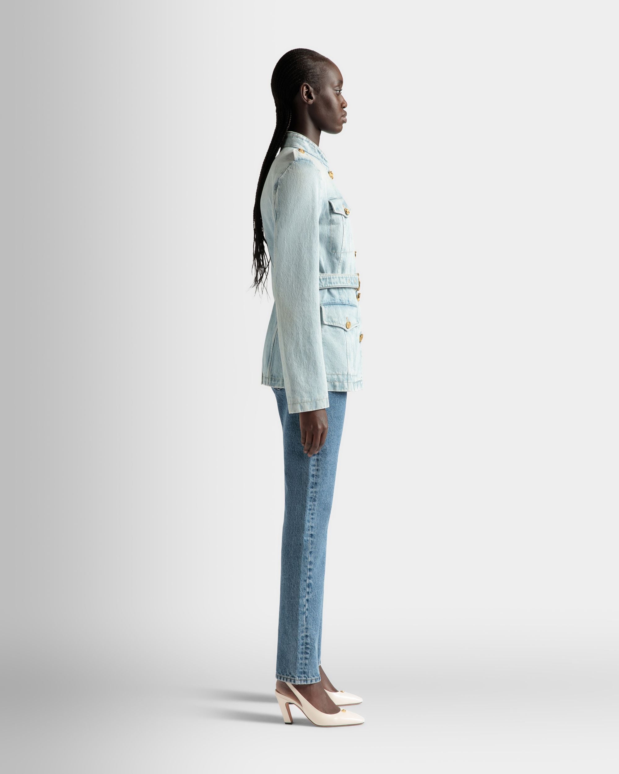 デニムジャケット Light Blue コットン - 女性 - Bally - 05