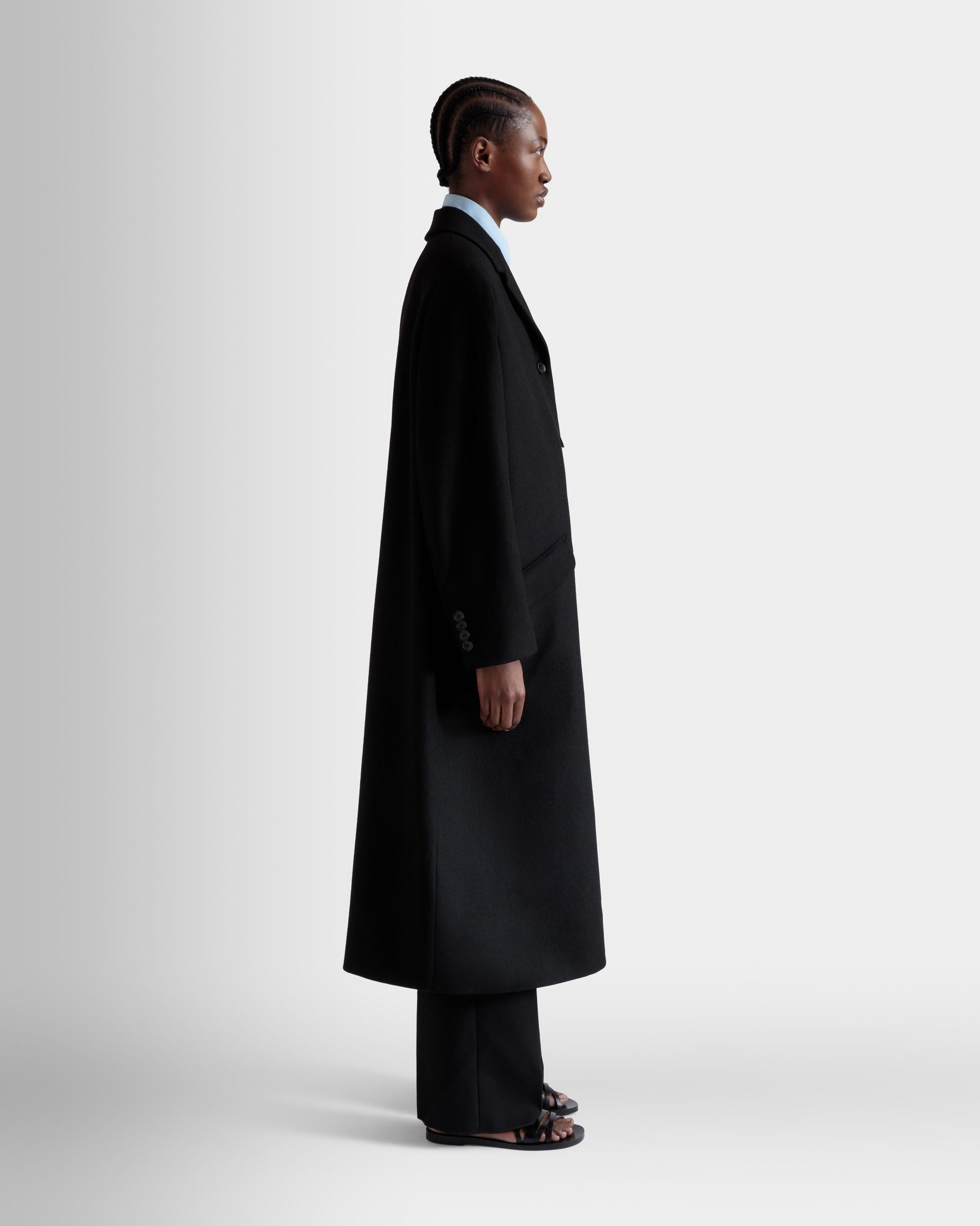 シングルコート ブラック ウールブレンド - 女性 - Bally - 05