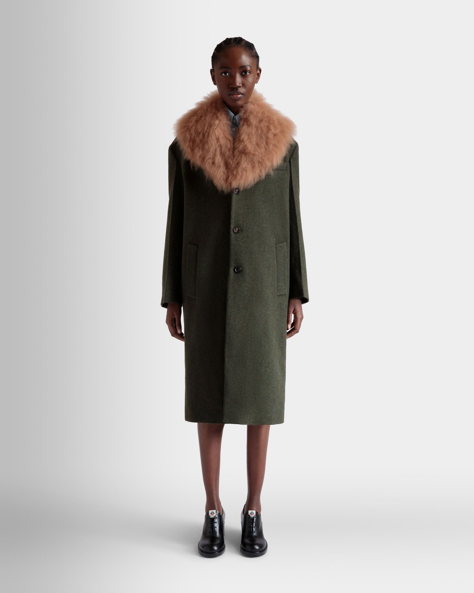 シングルコート ダークグリーン ウール - 女性 - Bally - 02