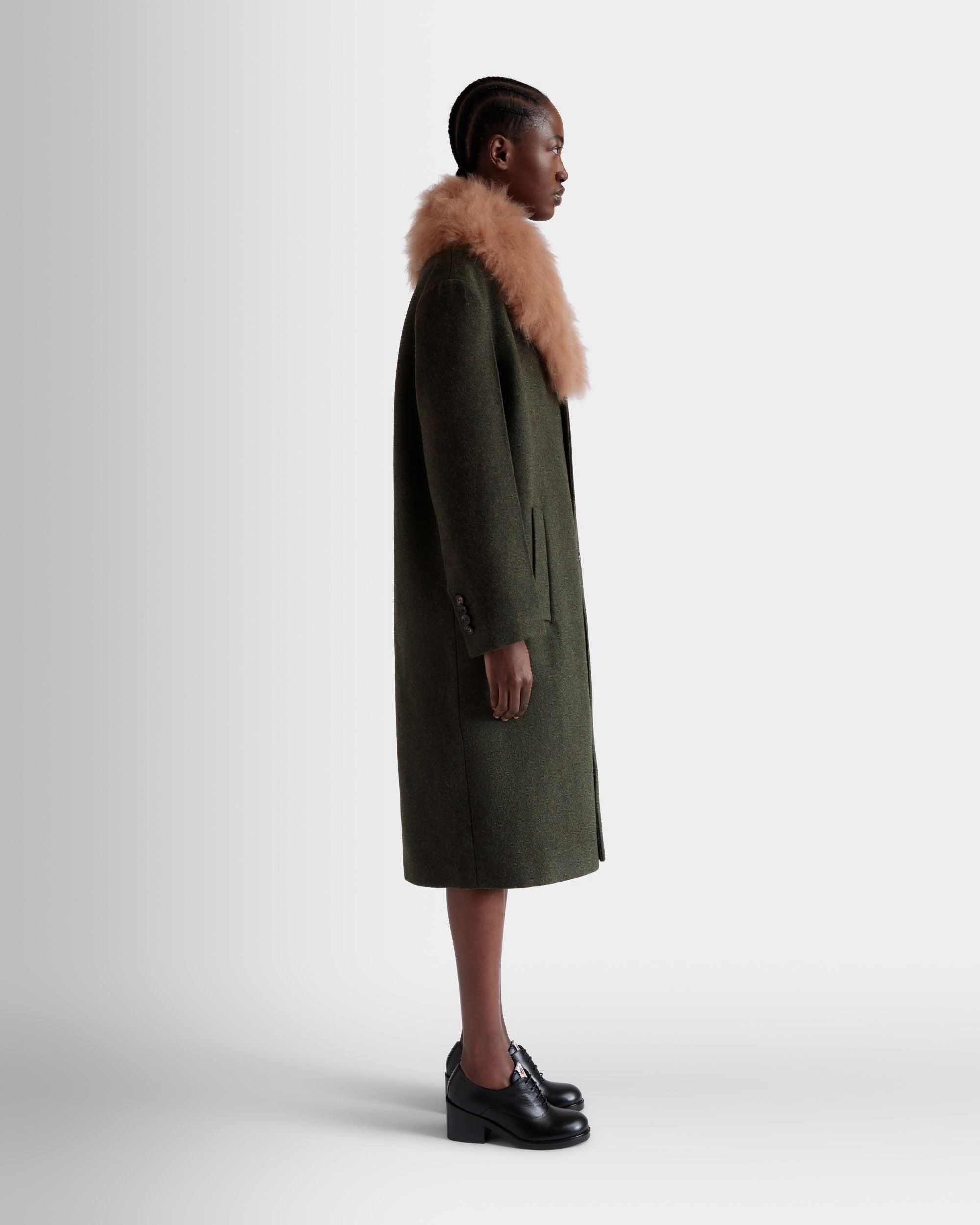 シングルコート ダークグリーン ウール - 女性 - Bally - 05
