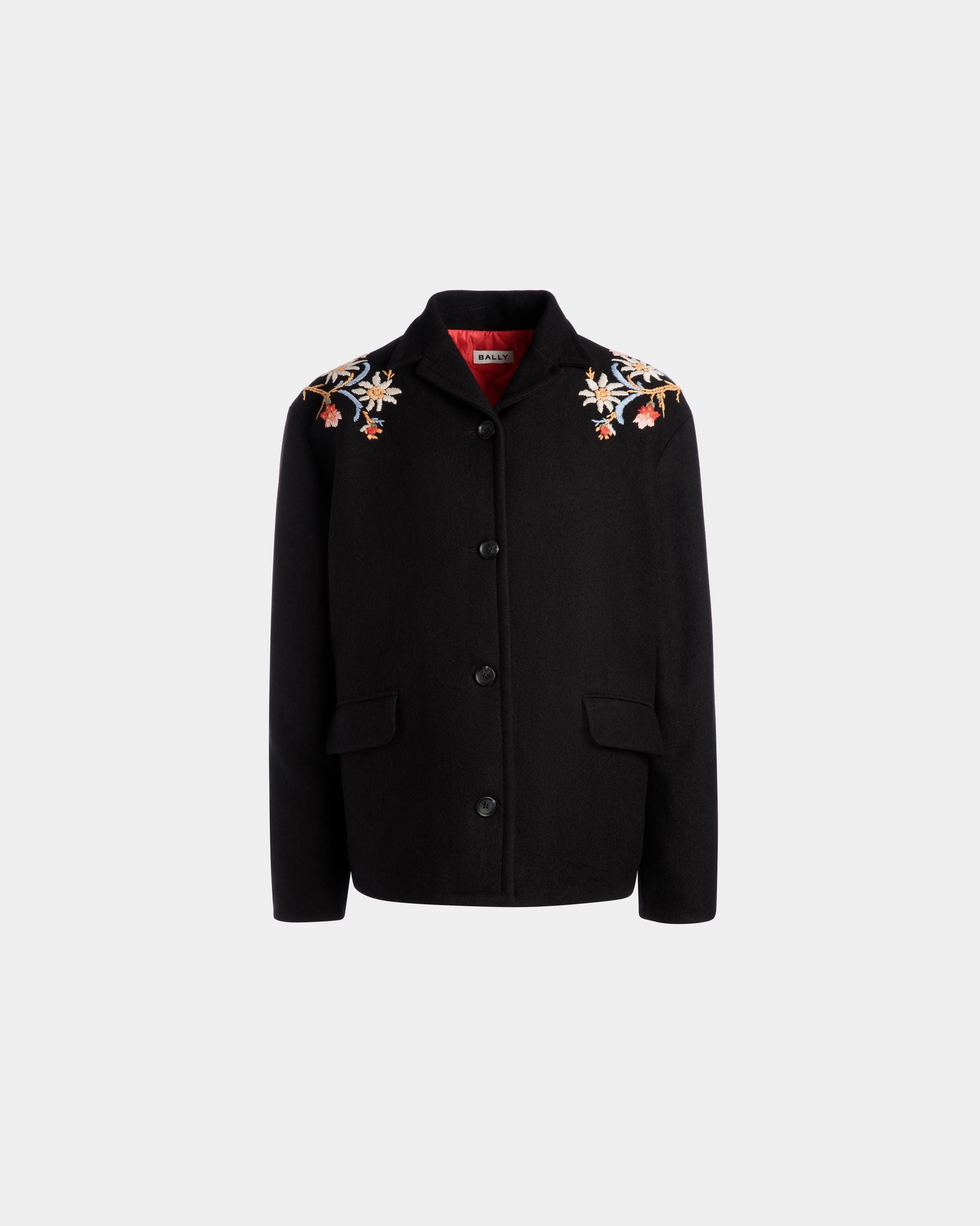 Winter Capsule ジャケット アルパインフラワー ブラック ウールブレンド - 女性 - Bally - 01