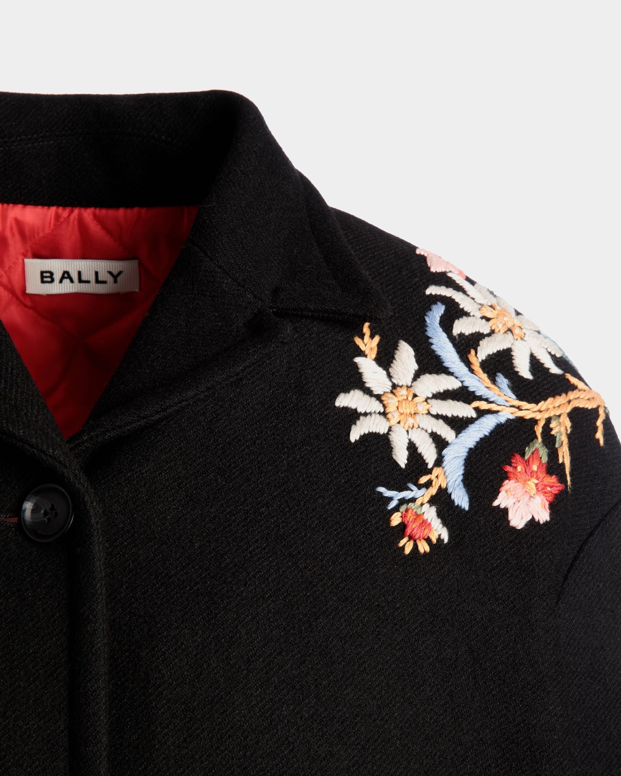 Winter Capsule ジャケット アルパインフラワー ブラック ウールブレンド - 女性 - Bally - 04