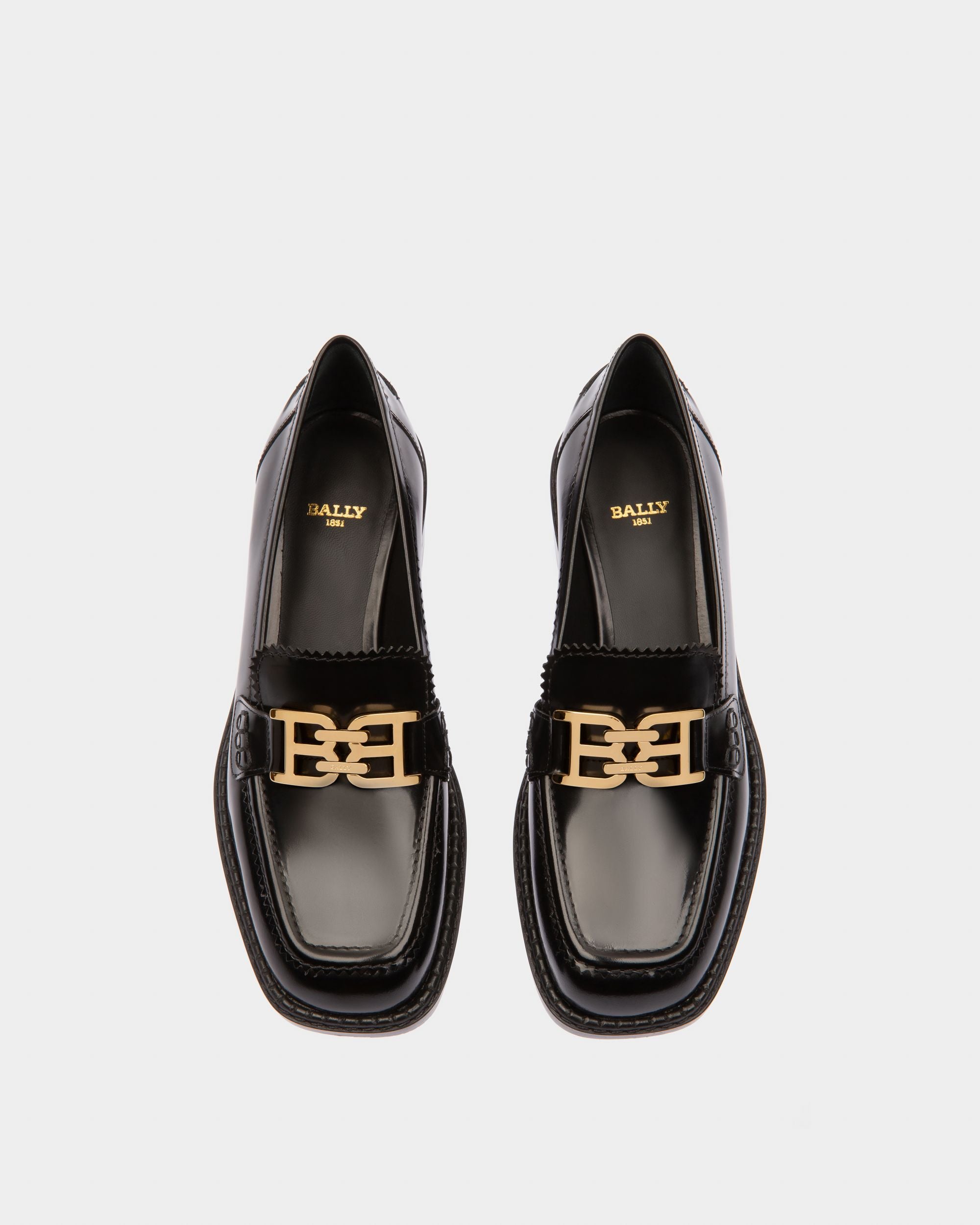 Ellyane ブラック レザー モカシン - 女性 - Bally - 03