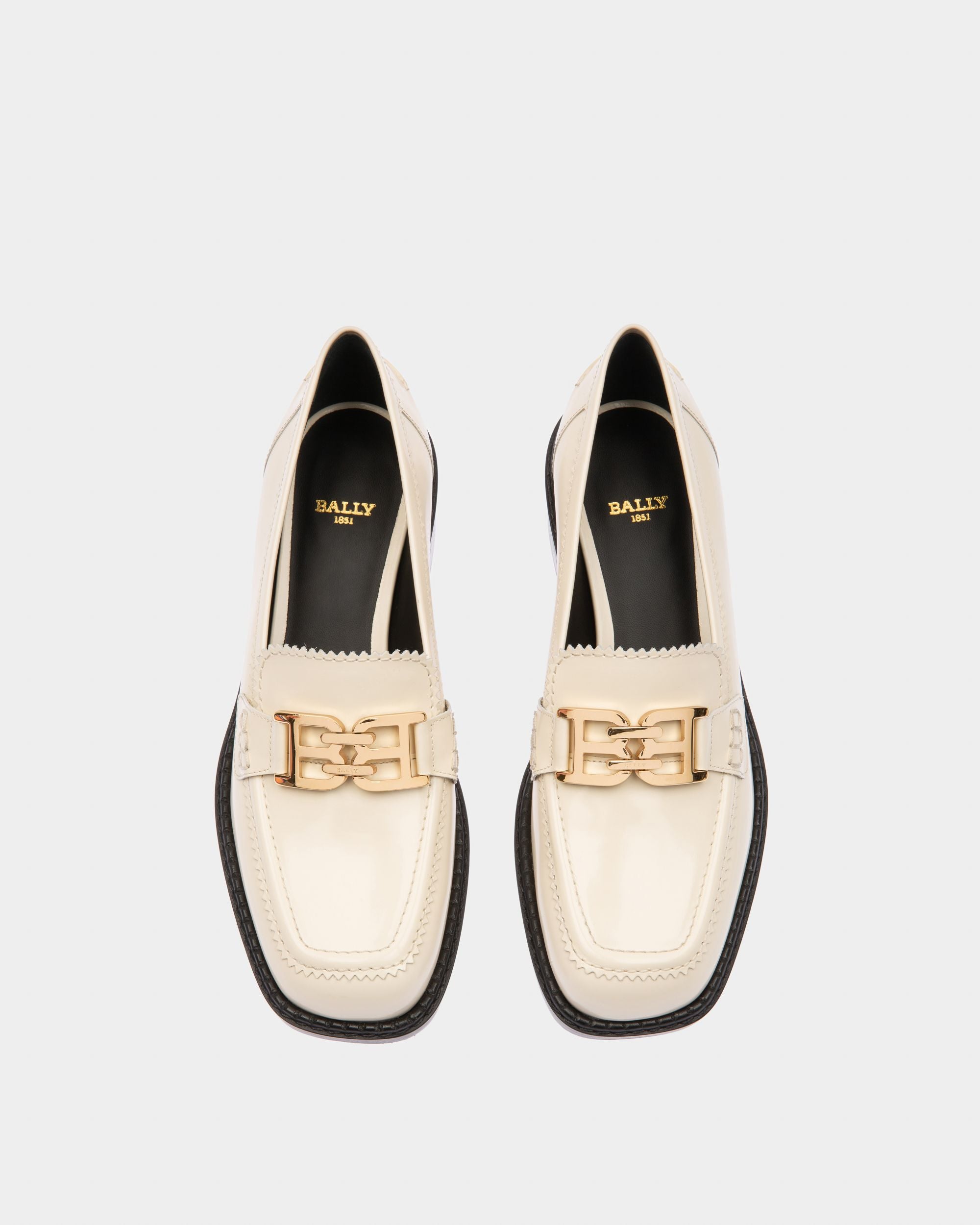 Ellyane ボーンホワイト レザー モカシン - 女性 - Bally - 03