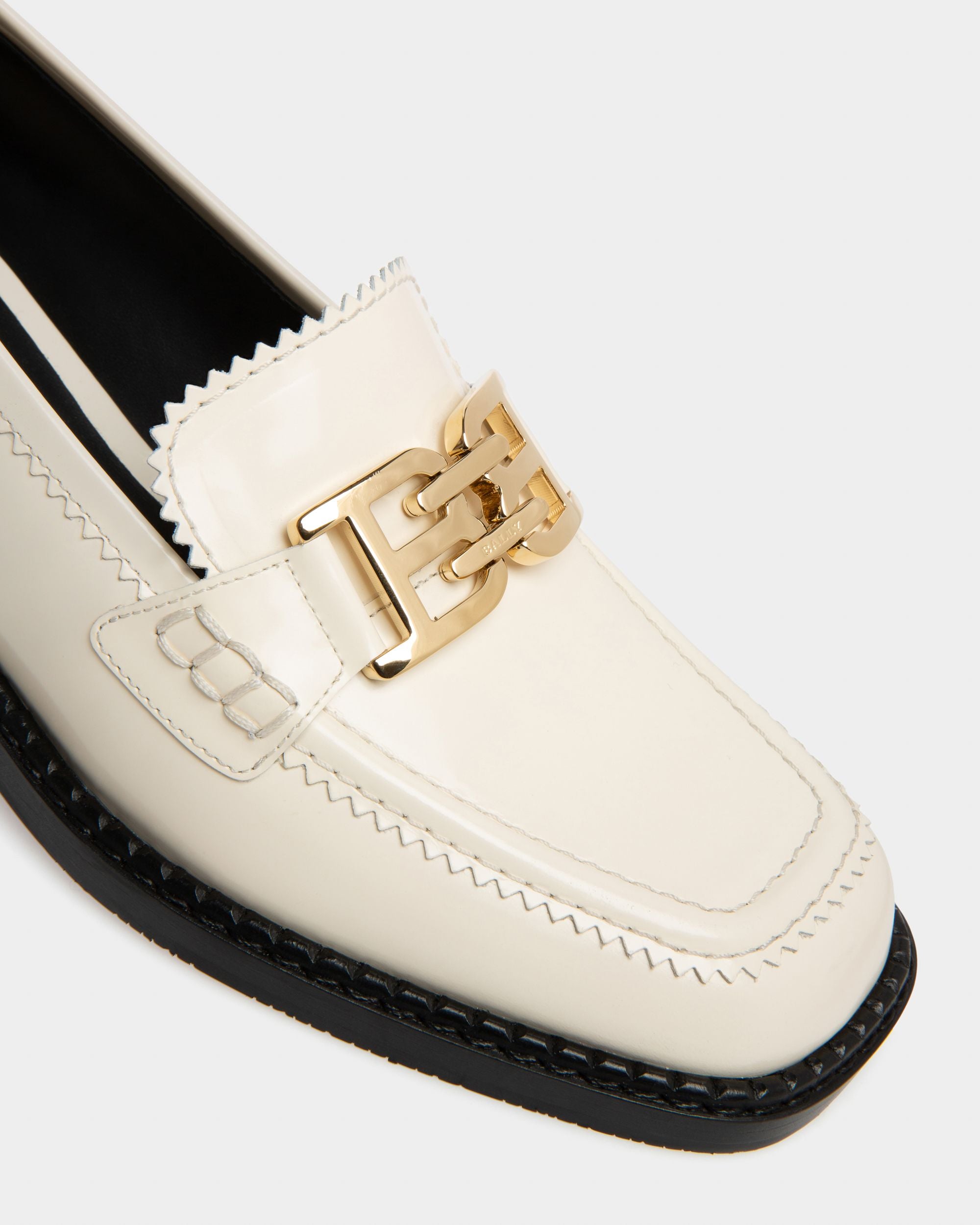 Ellyane ボーンホワイト レザー モカシン - 女性 - Bally - 05