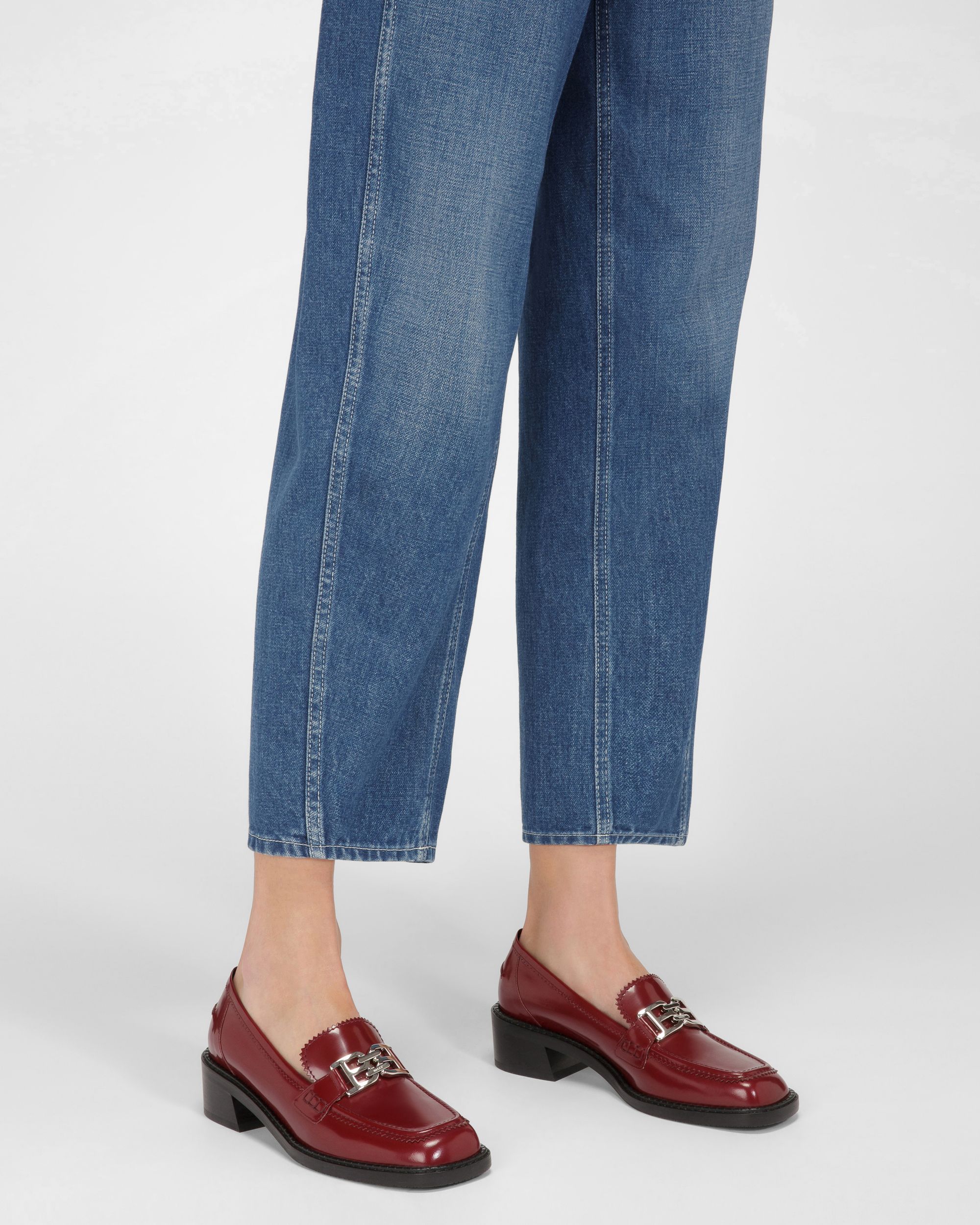 Ellyane ヘリテージレッド レザー モカシン - 女性 - Bally - 06