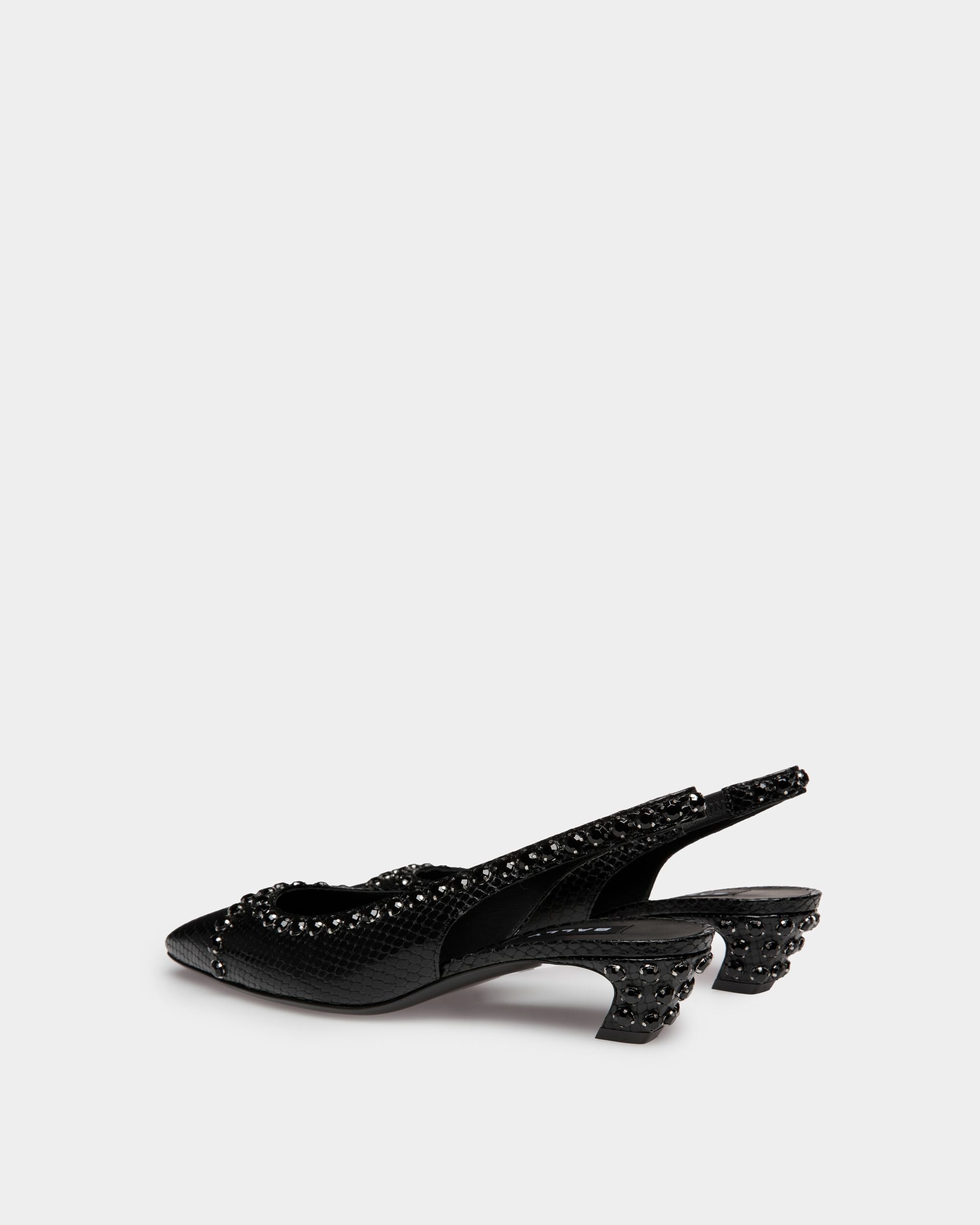 Sylt スリングバック パンプス パイソンプリント レザー  ブラック - 女性 - Bally - 03