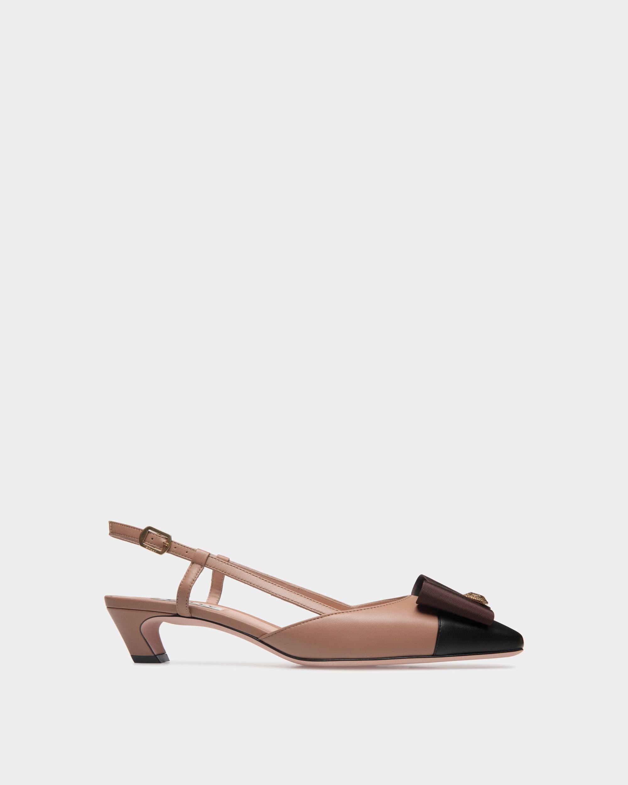 B-Bow スリングバックパンプス プラリネベージュ レザー - 女性 - Bally - 01