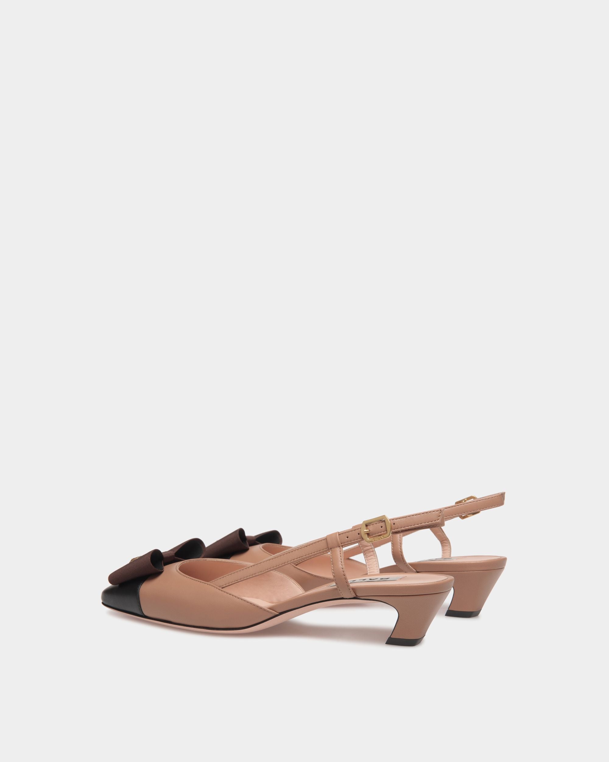 B-Bow スリングバックパンプス プラリネベージュ レザー - 女性 - Bally - 04