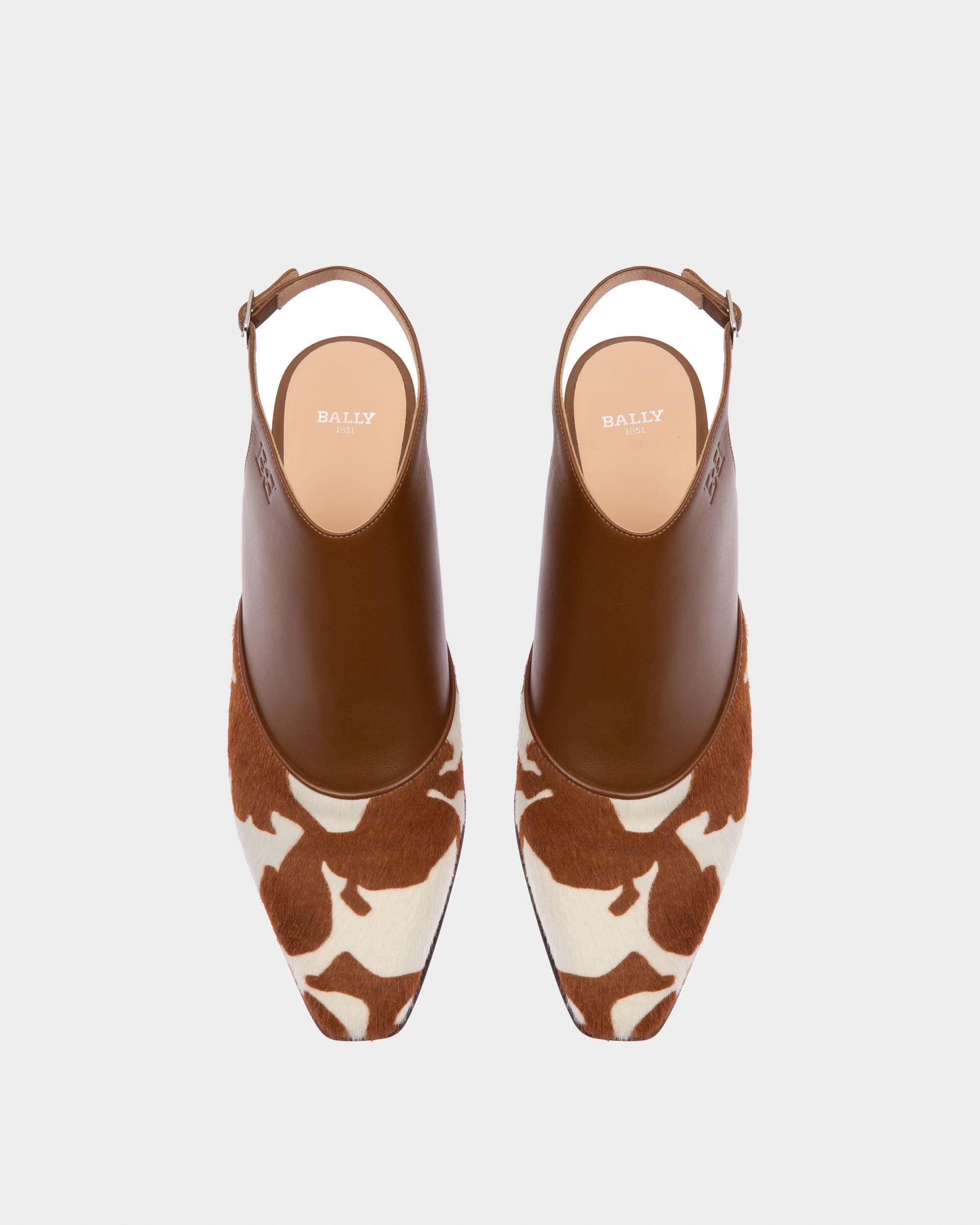 Girelle ホワイト＆ブラウン レザー パンプス - 女性 - Bally - 02