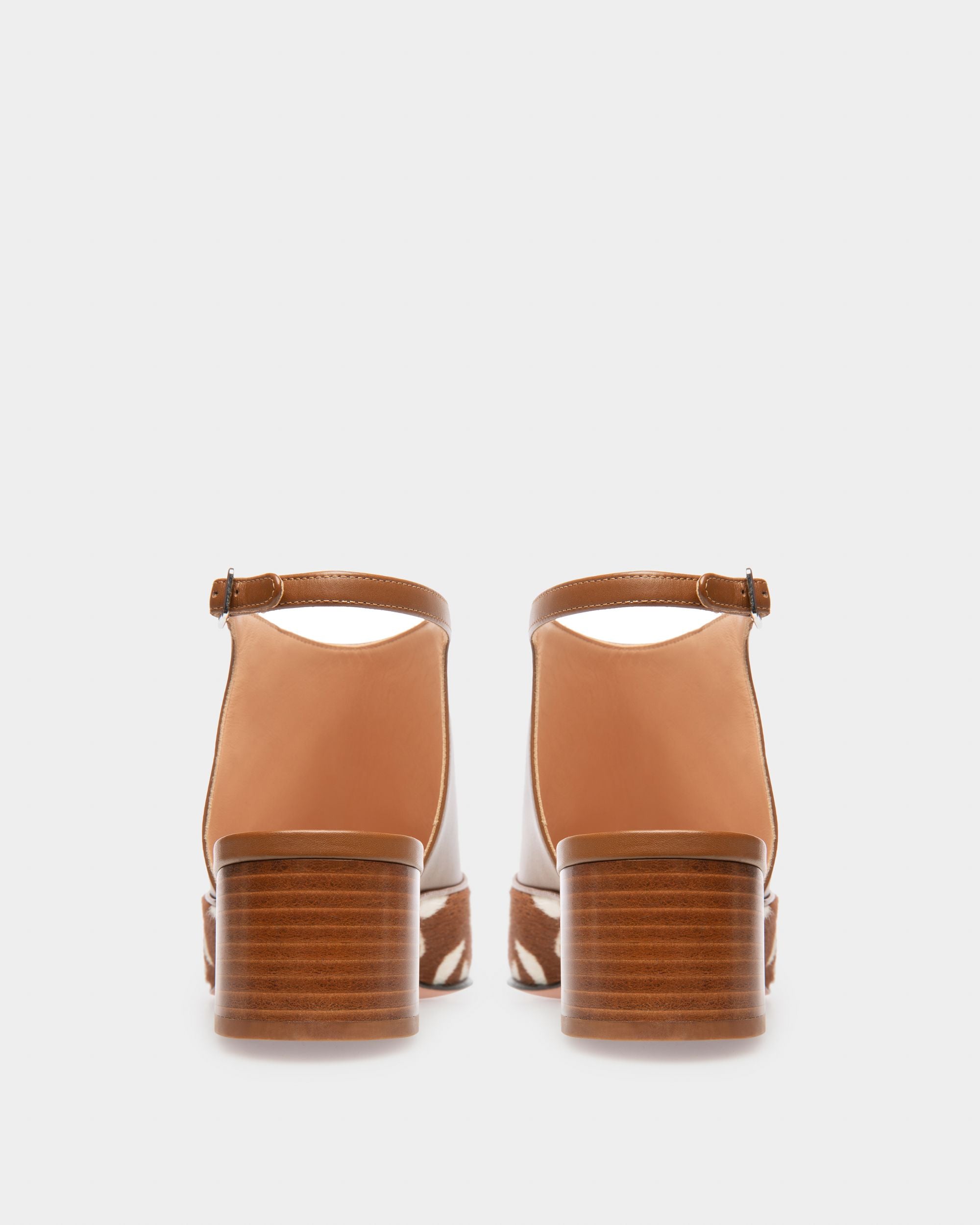 Girelle ホワイト＆ブラウン レザー パンプス - 女性 - Bally - 04