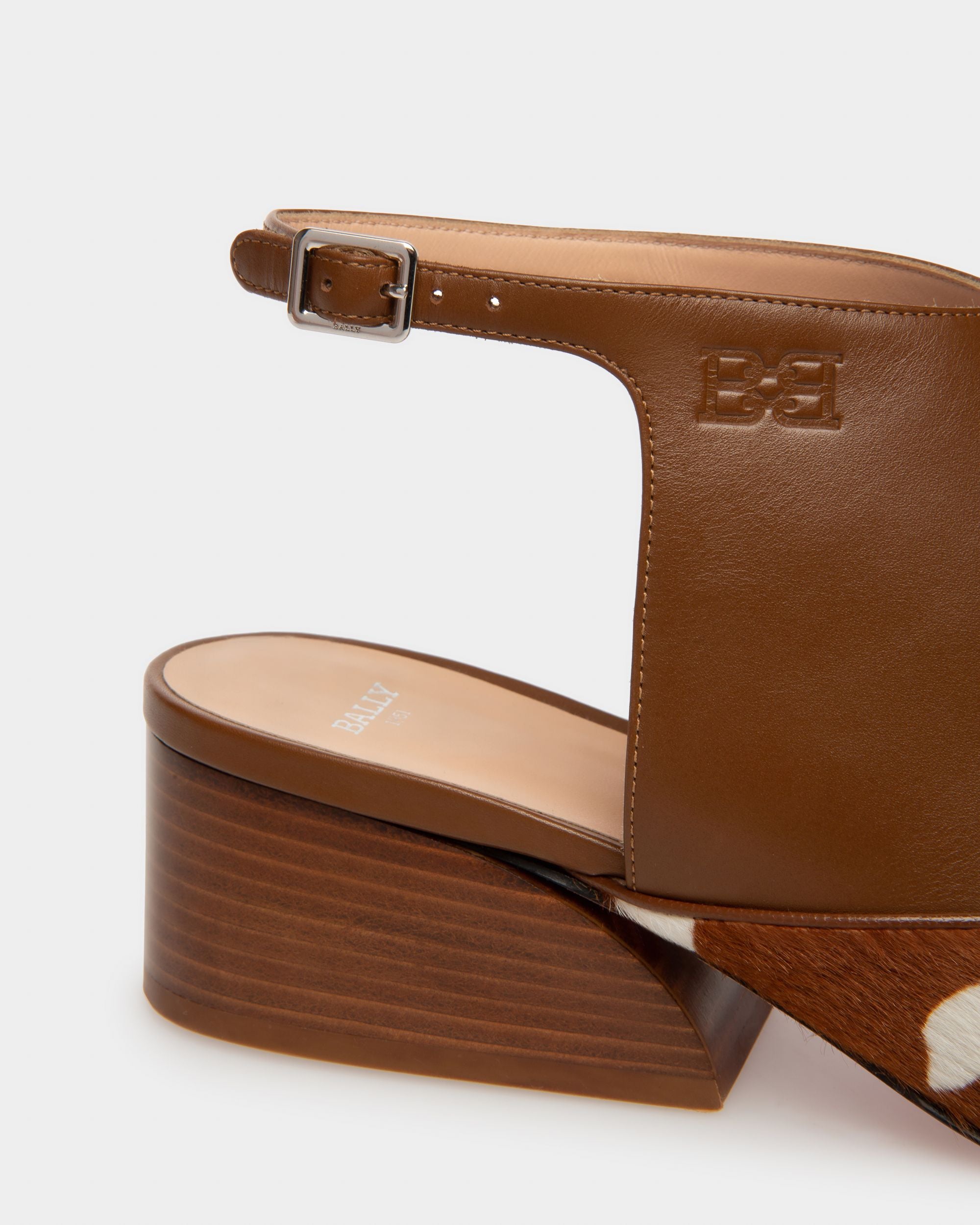 Girelle ホワイト＆ブラウン レザー パンプス - 女性 - Bally - 05