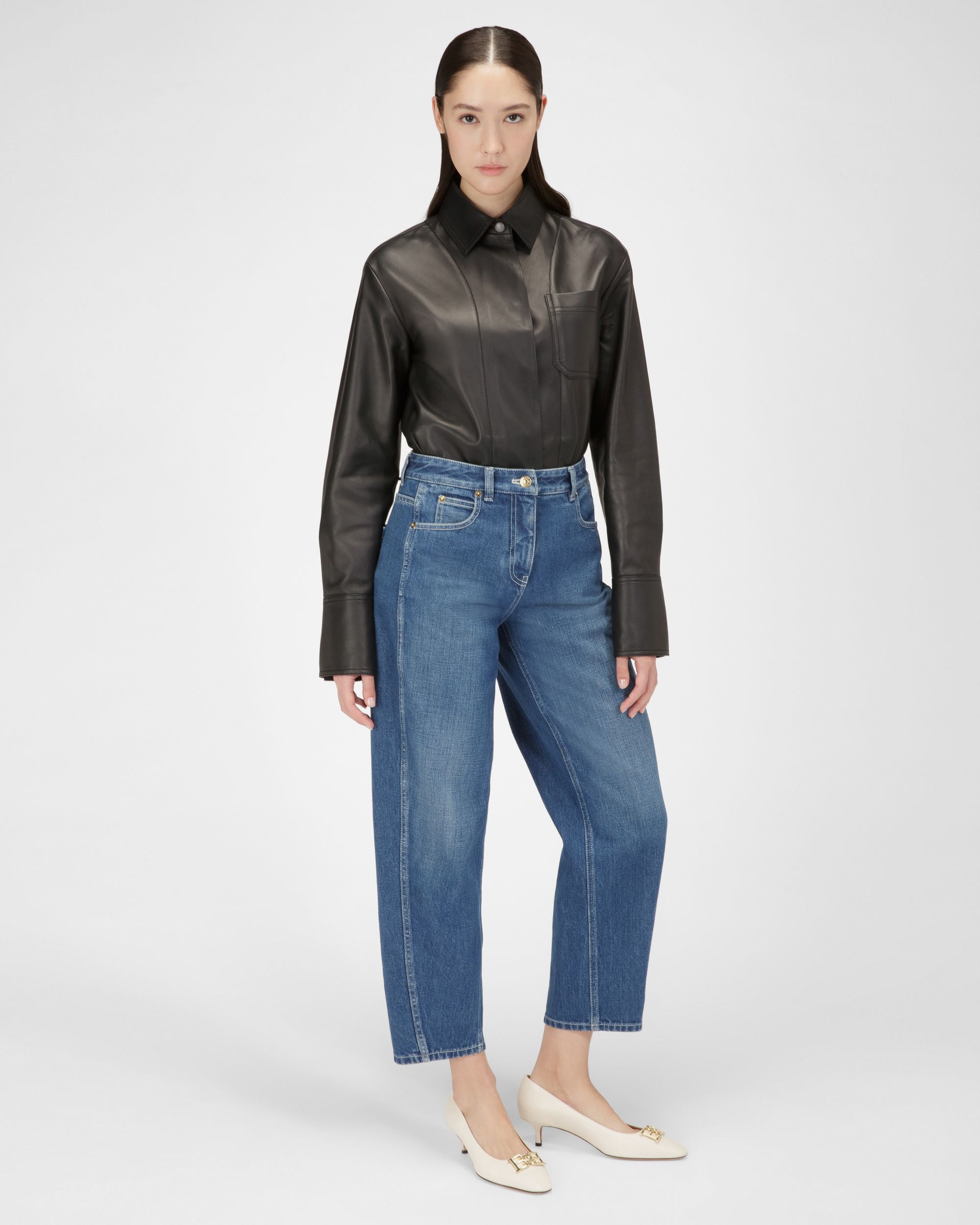Evanca ボーンホワイト レザー パンプス - 女性 - Bally - 03